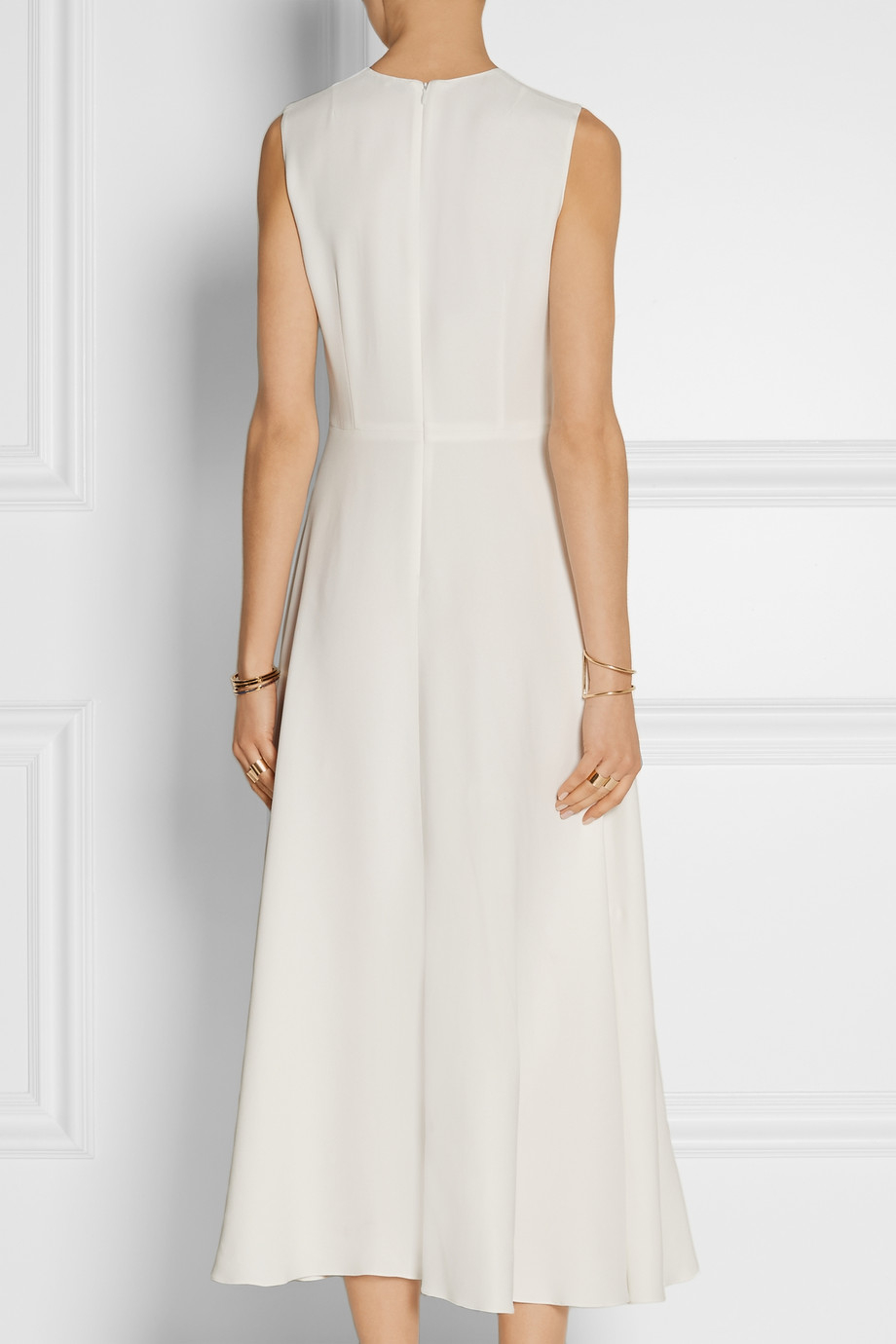 the row white gown