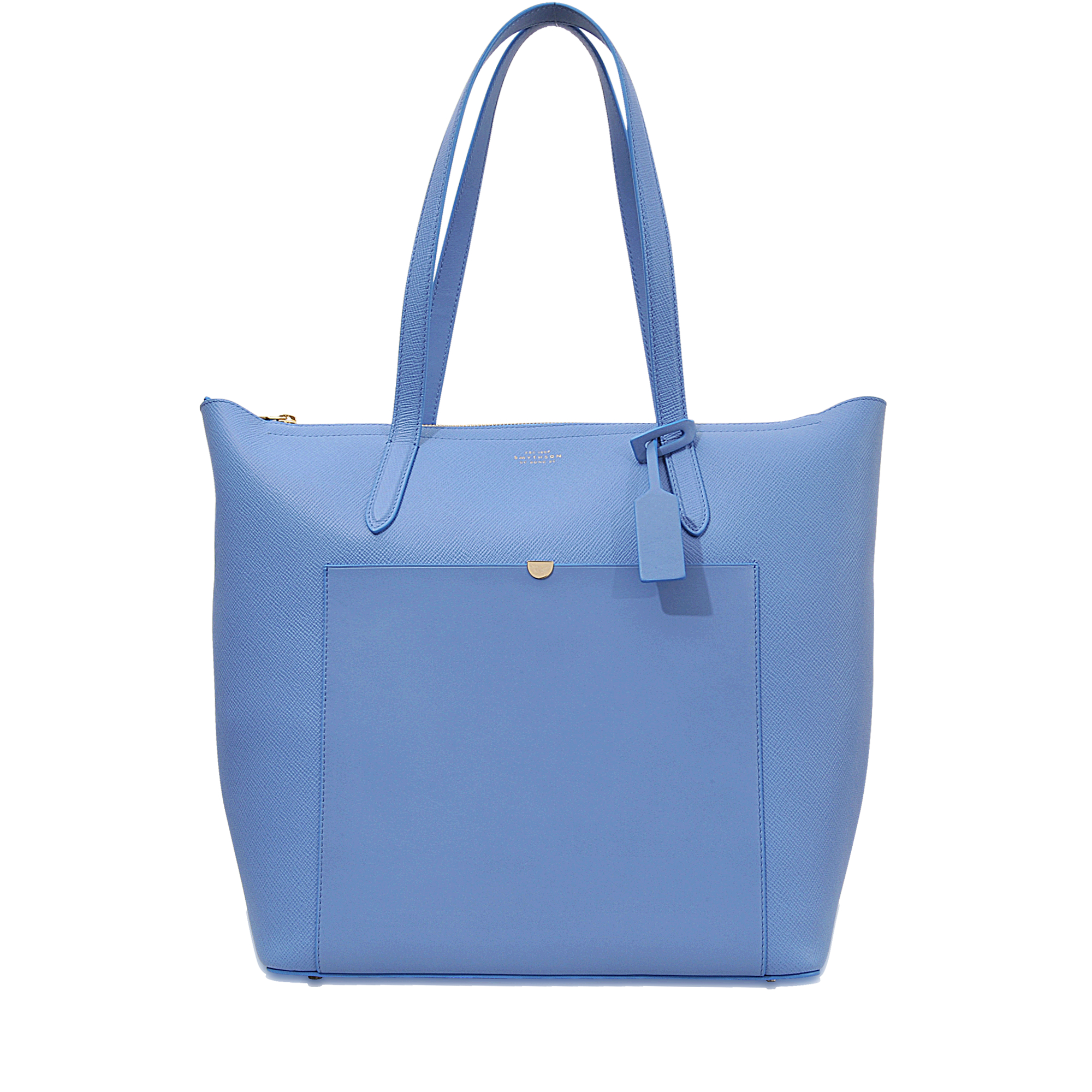 Smythson Panama Ns Zip Tote in Blue | Lyst