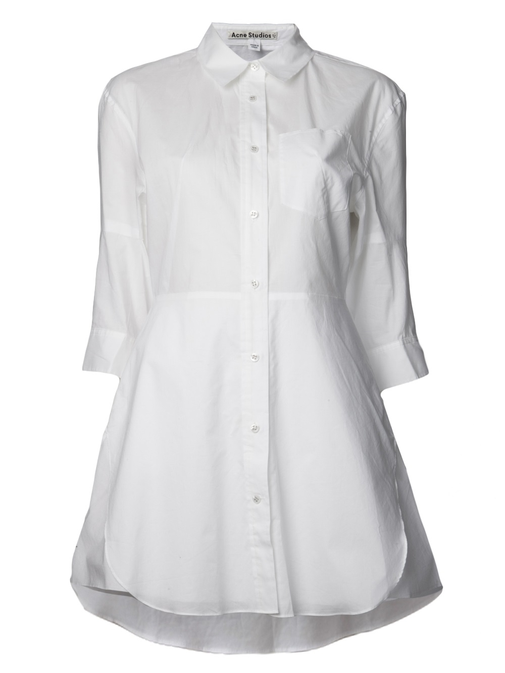 gown with short shirt