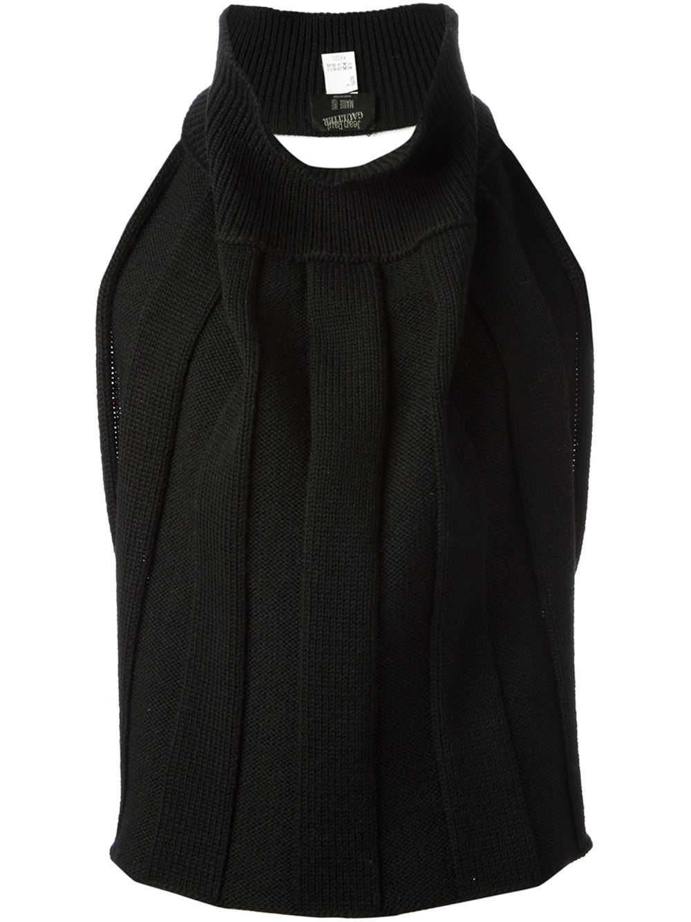 Jean paul gaultier Halterneck Backless Top in Black for Men | Lyst
