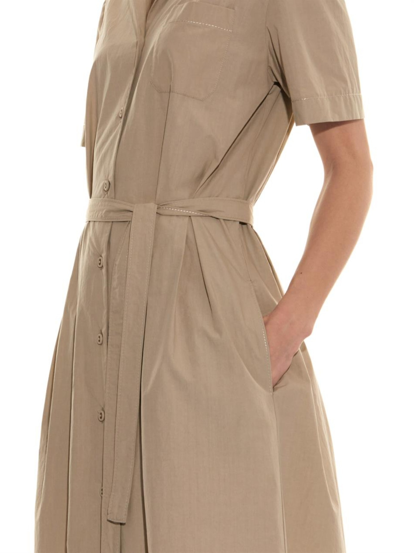 Lyst Tomas Maier Safari  Cotton Shirtdress in Natural