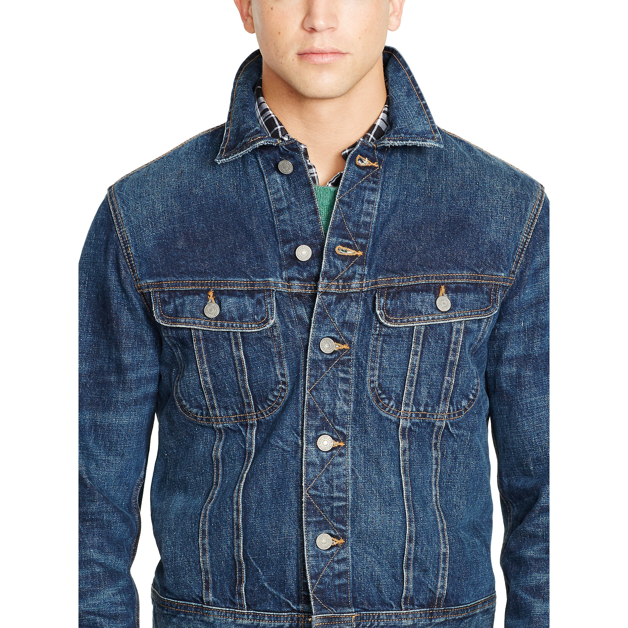 ralph lauren blue jean jacket