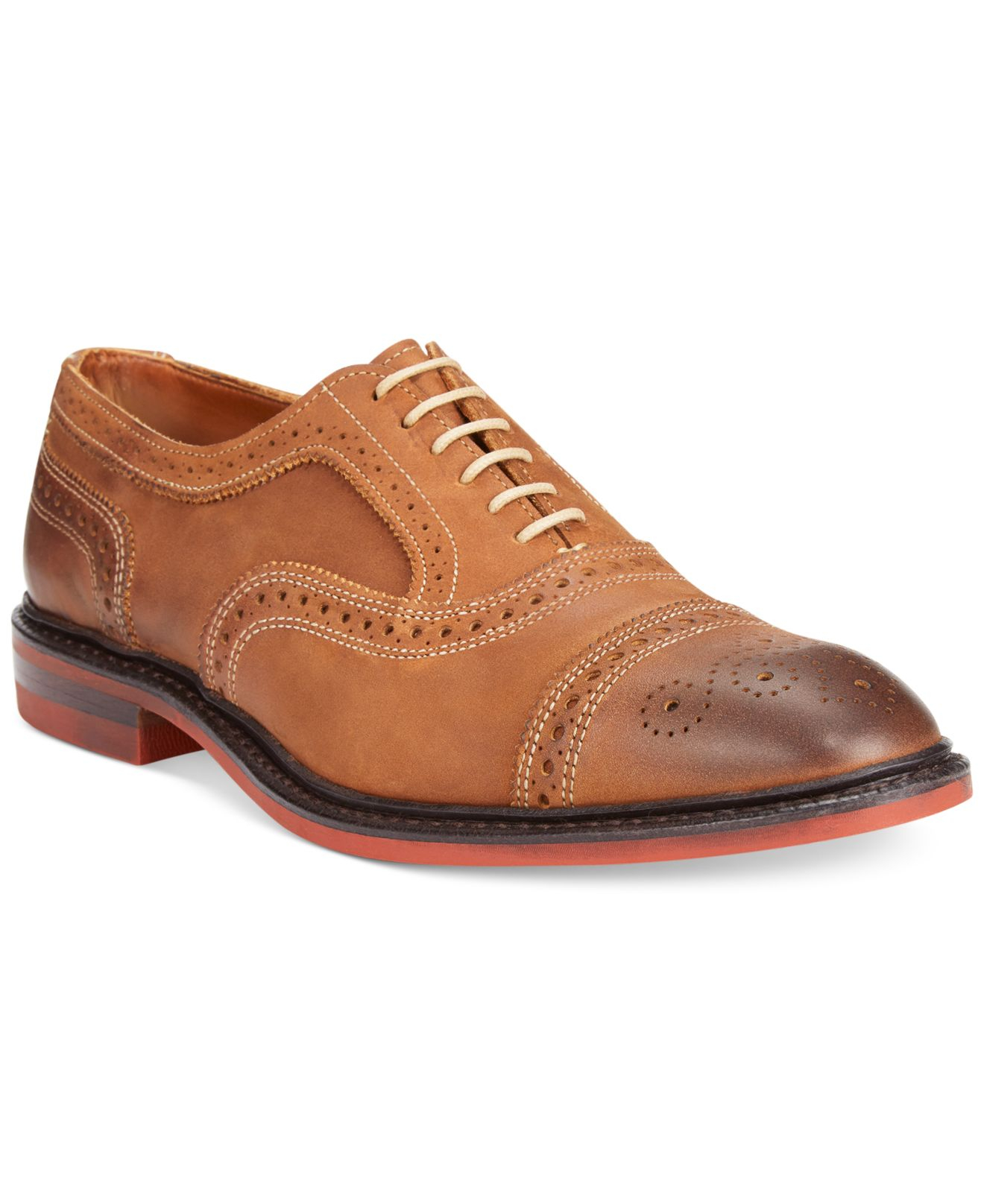 Allen edmonds Strandmok Cap-Toe Oxfords in Brown for Men | Lyst