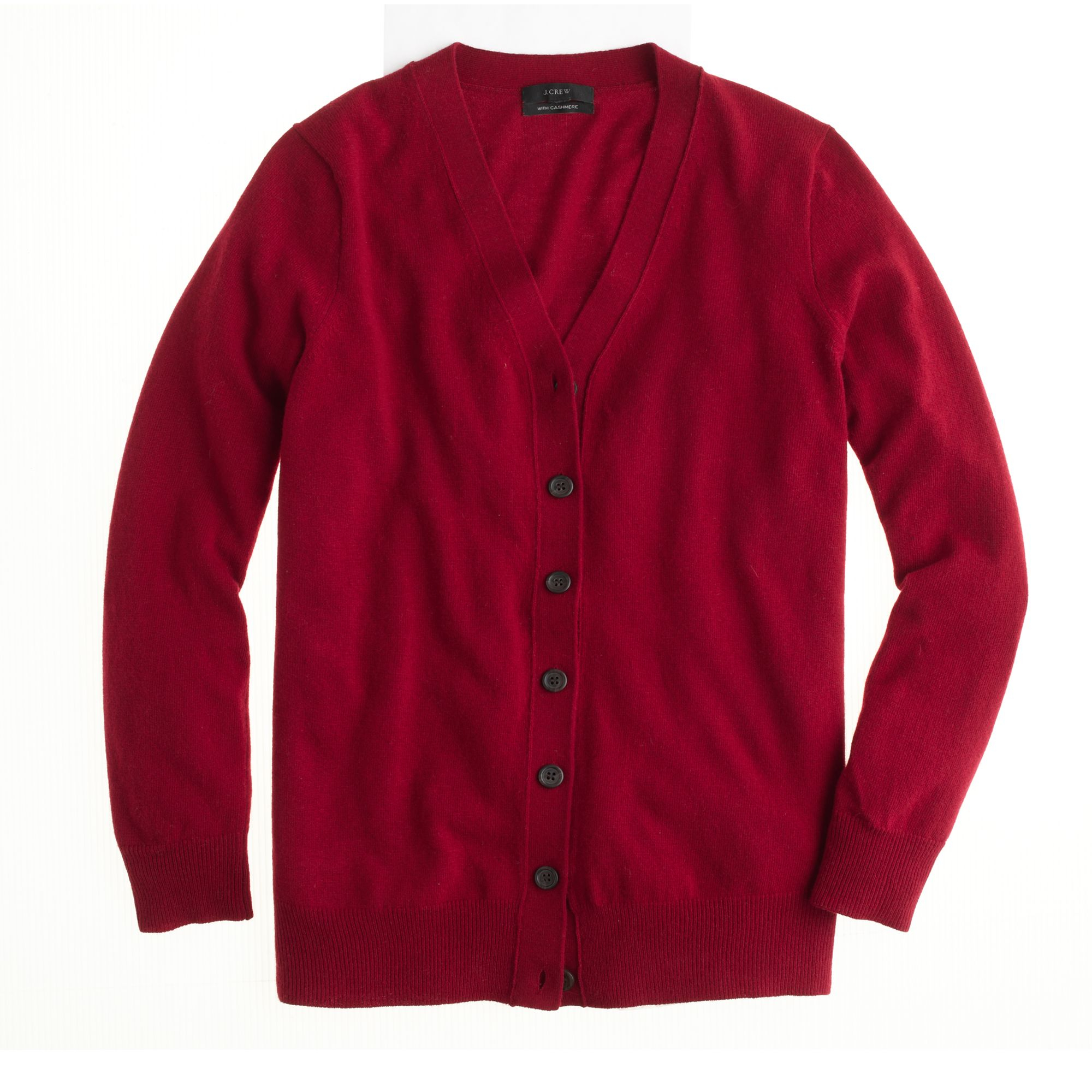 J.crew V-neck Cardigan in Red (antique red) | Lyst