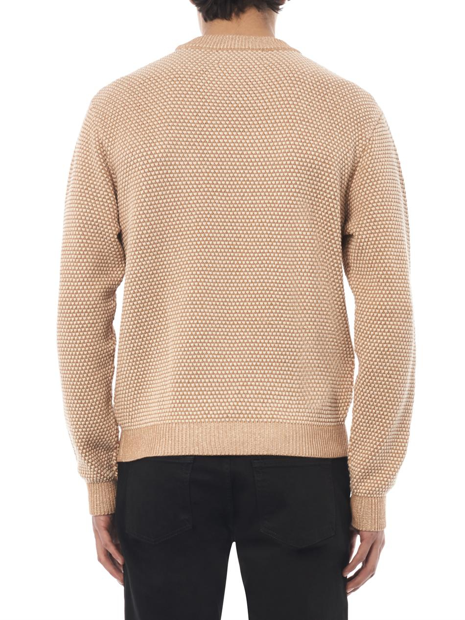 Lyst - Patrik Ervell Seedstitch Knitted Cotton Sweater in Natural for Men
