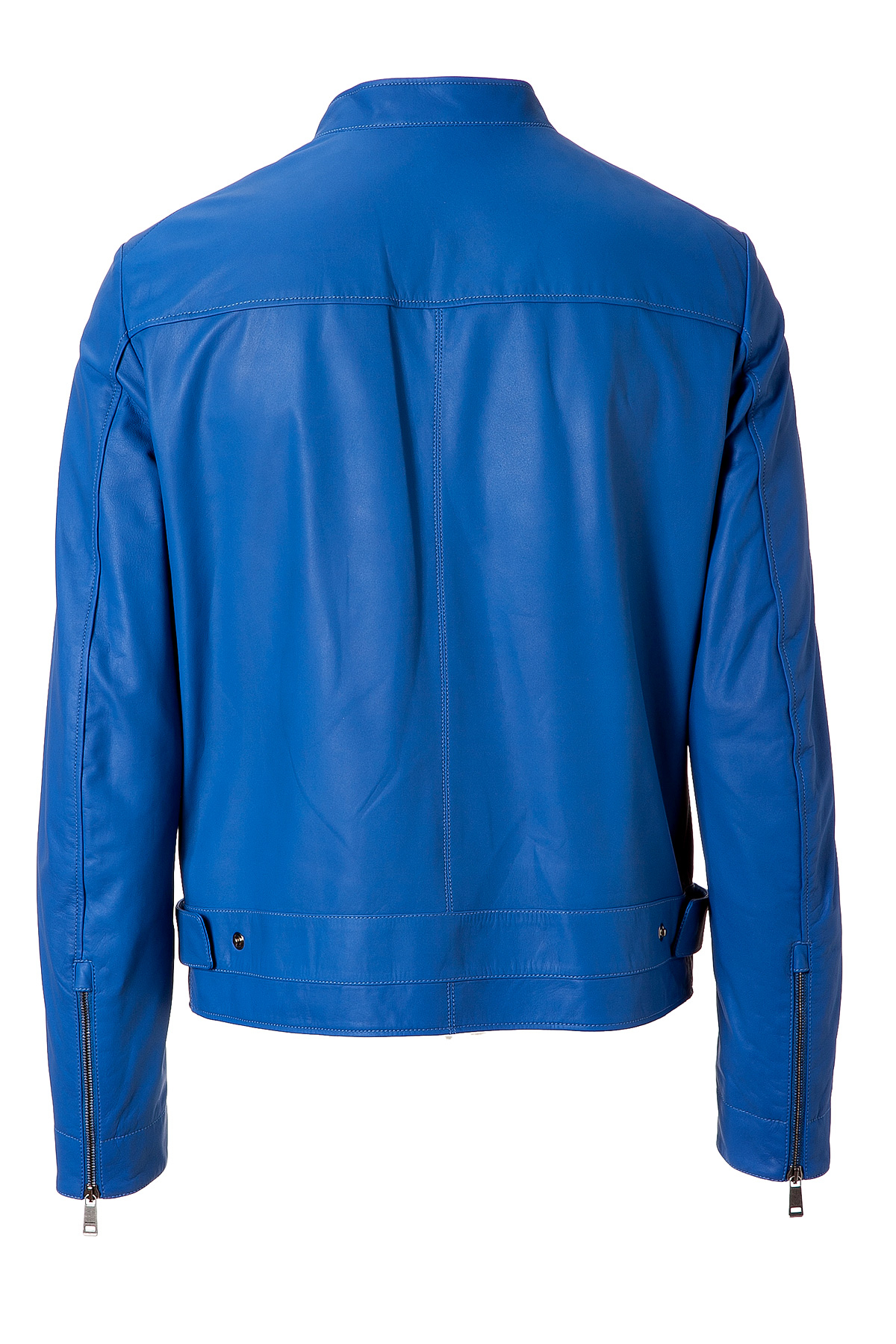 Lyst - Jil sander Royal Blue Leather Jacket in Blue for Men