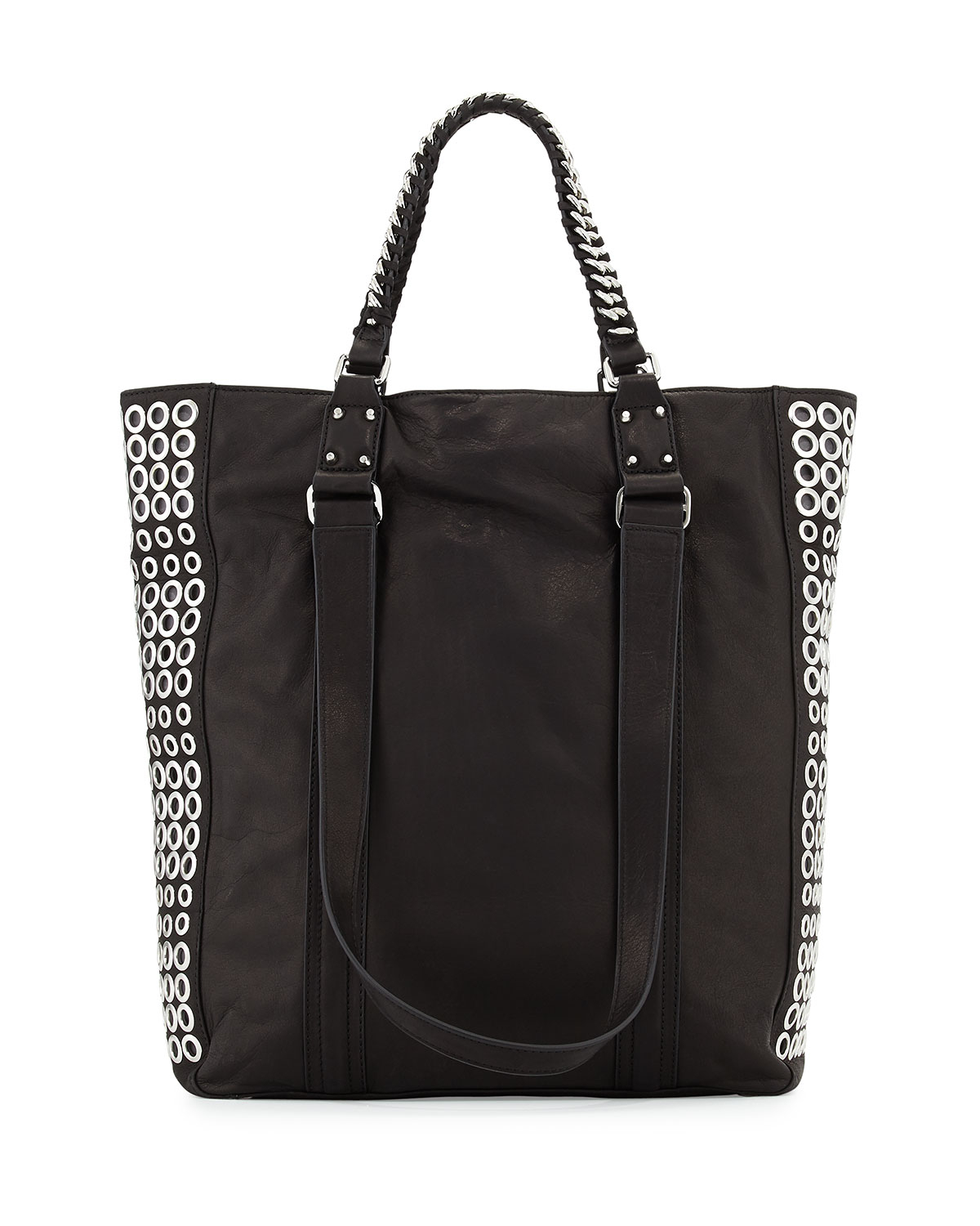 Ash Lux Grommetembellished Tote Bag in Black Lyst