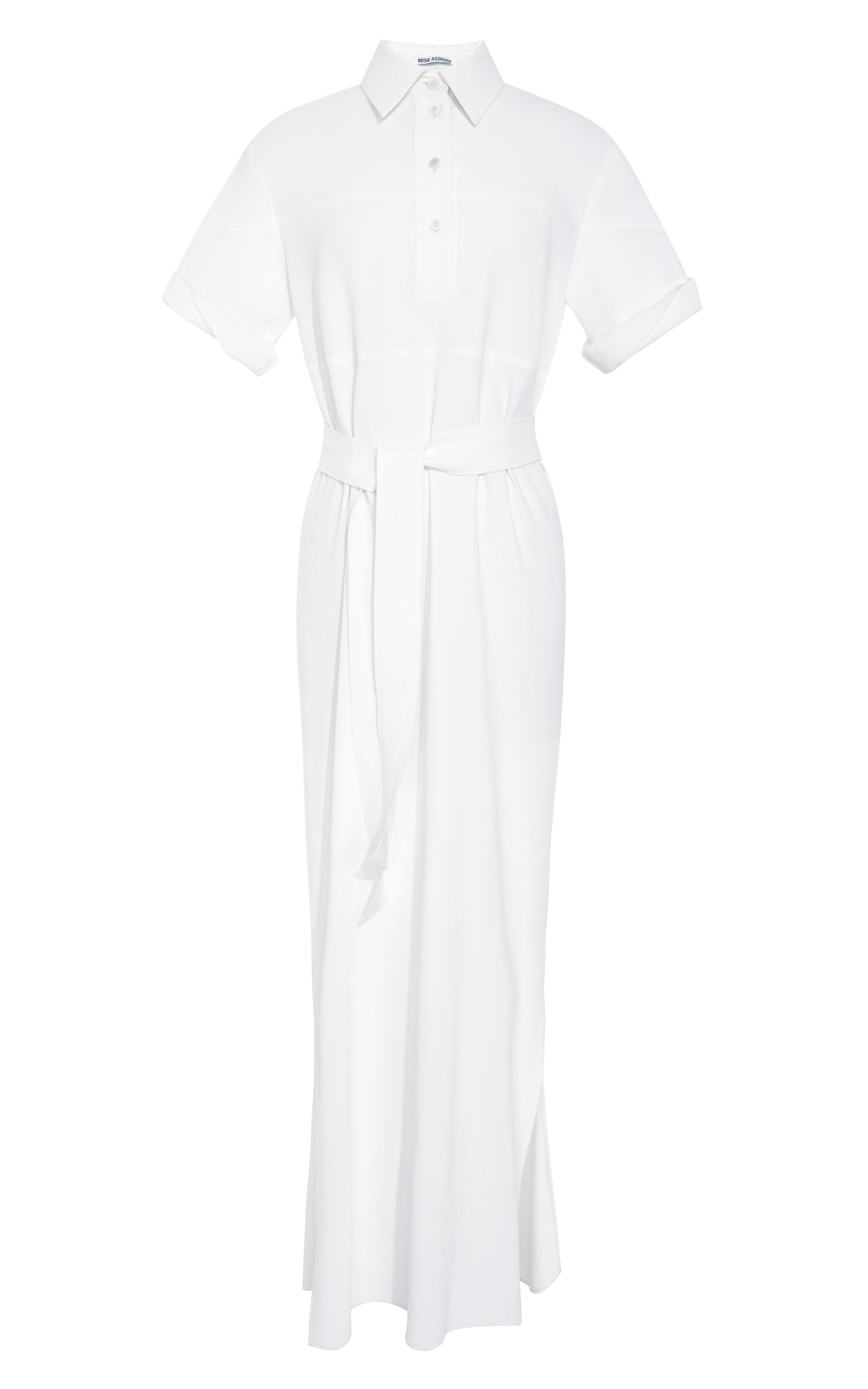Rosie Assoulin Full-Length Shirt Dress in White | Lyst