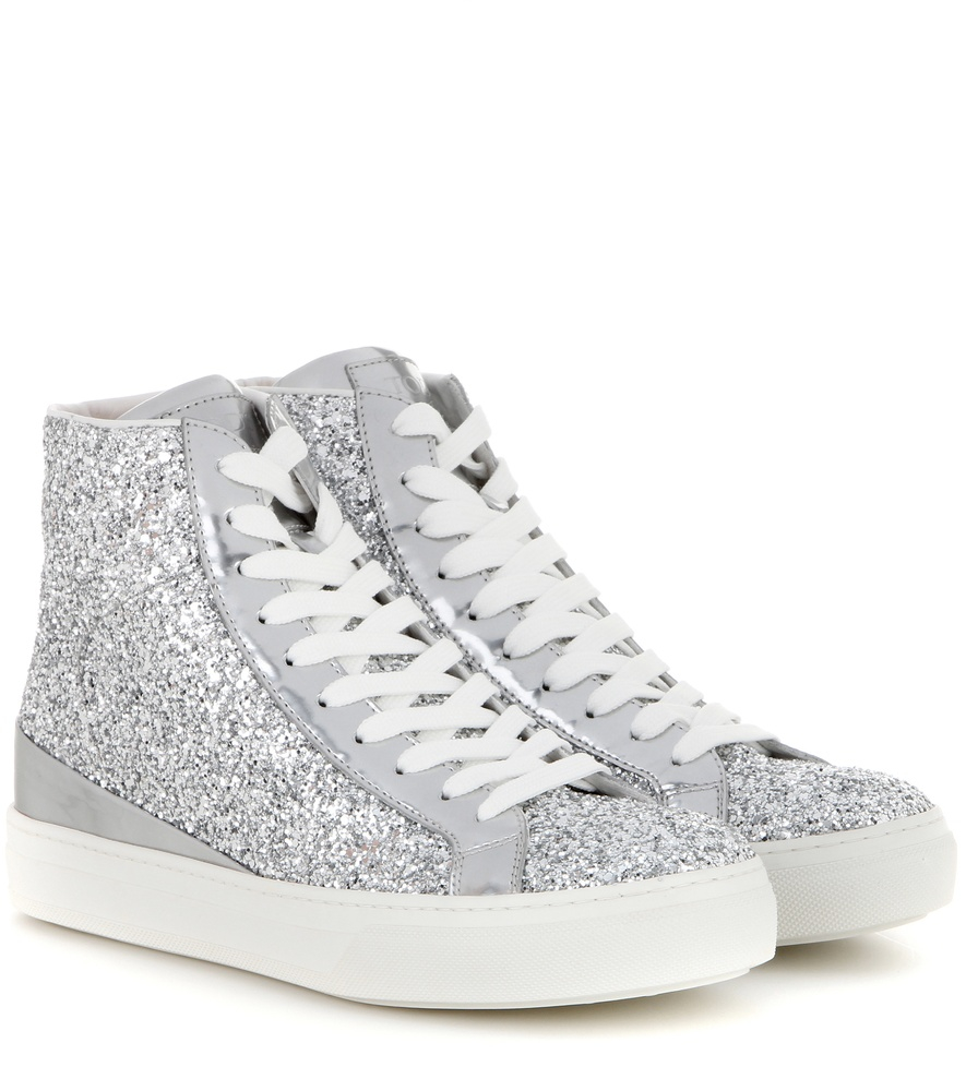 Lyst - Tod's Mytheresa. Com Exclusive Sportivo High-top Glittered ...