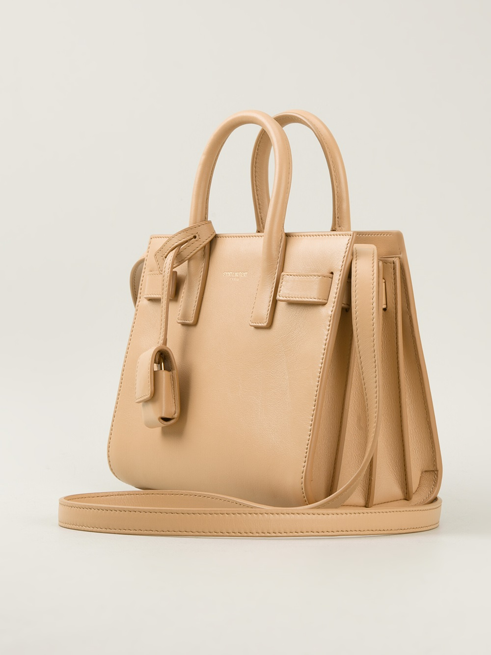 y handbags - classic baby sac de jour bag in yellow leather
