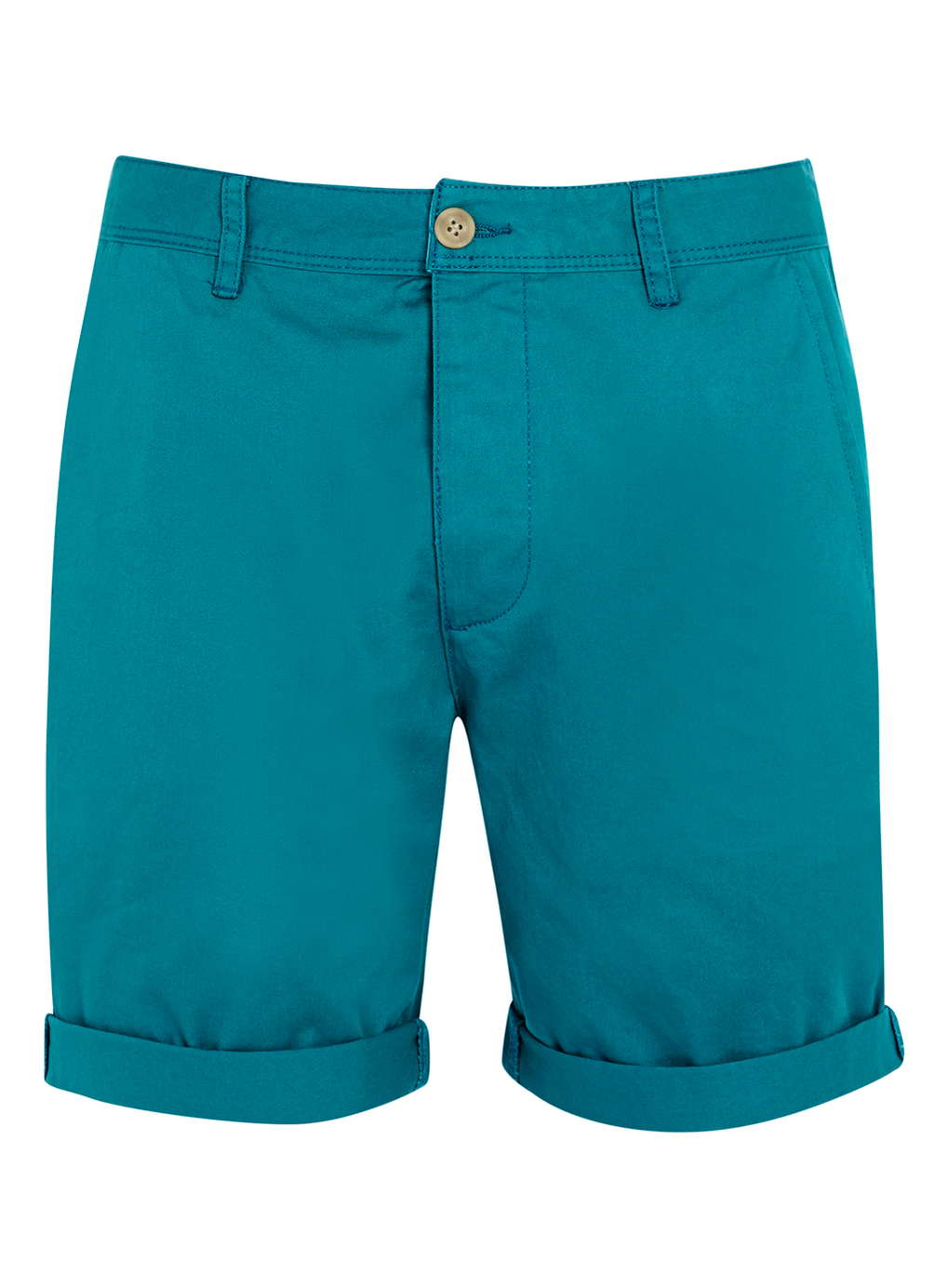 Topman Teal Chino Shorts in Green for Men | Lyst