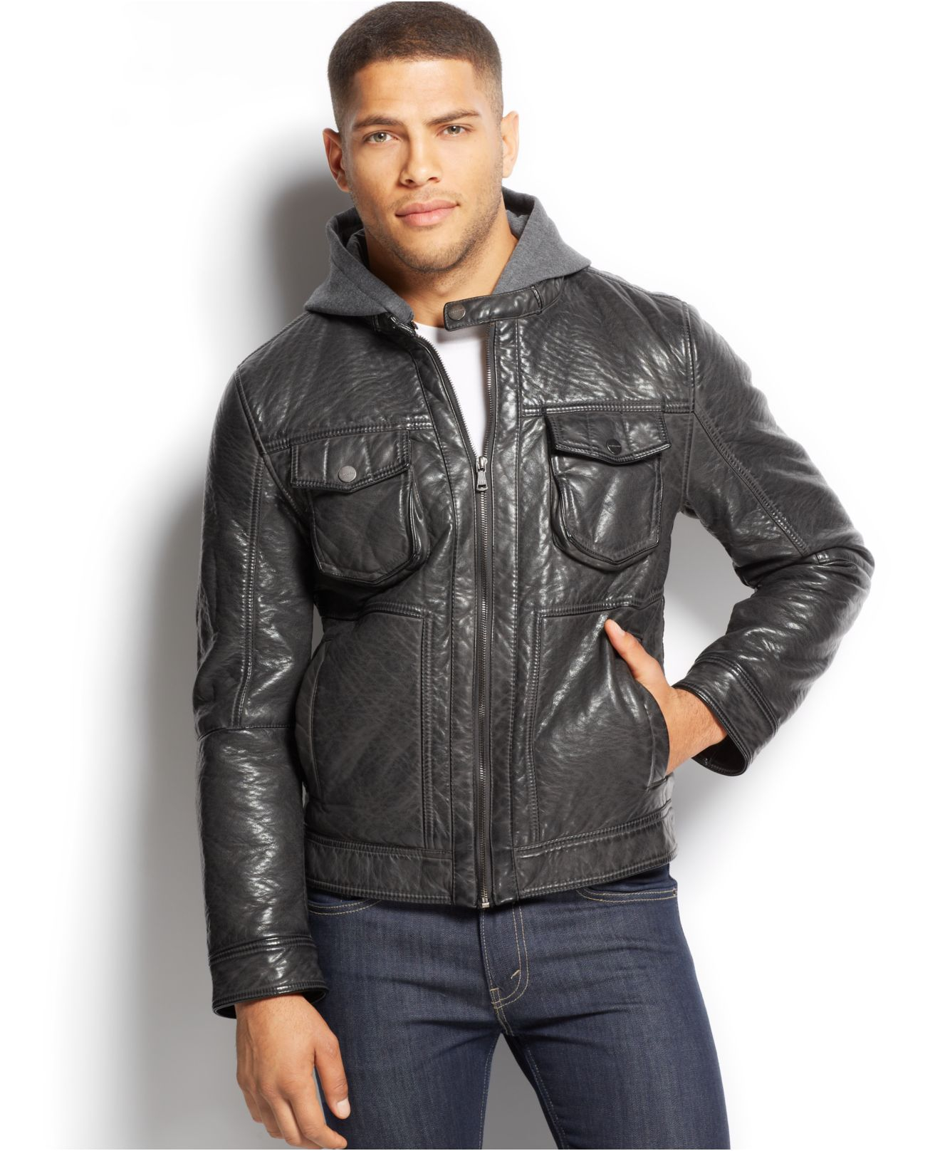 faux leather jackets for men big and tall
