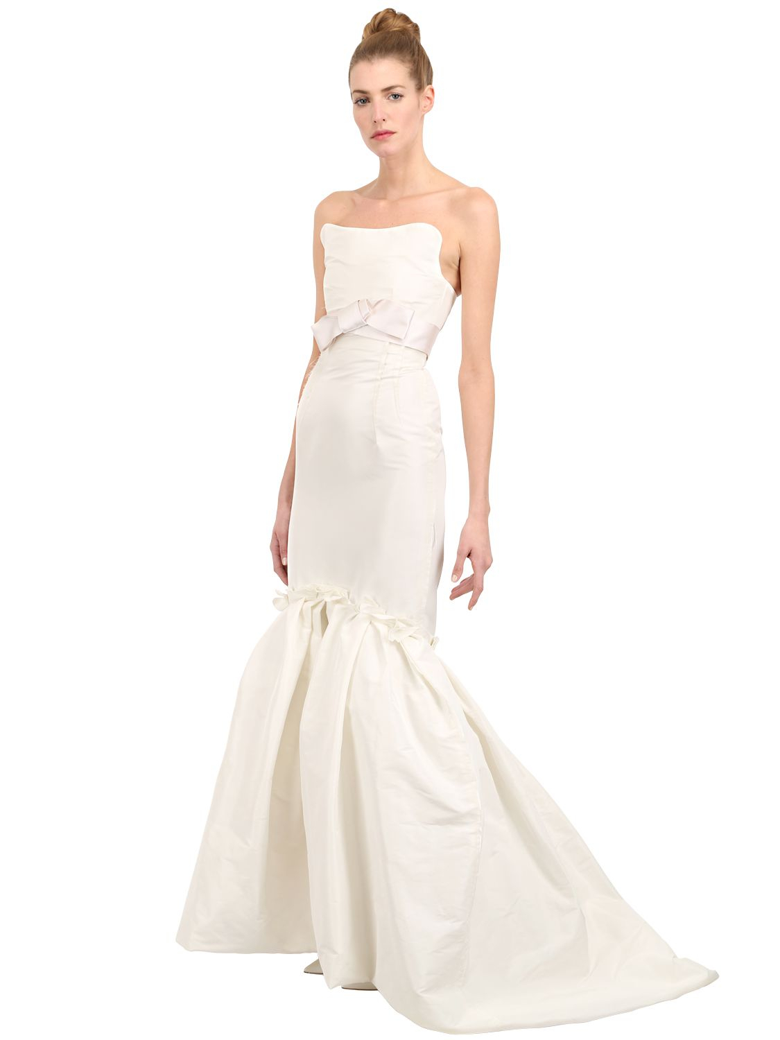 Lyst - Lanvin Washed Fine Techno Radzimir Long Dress in White