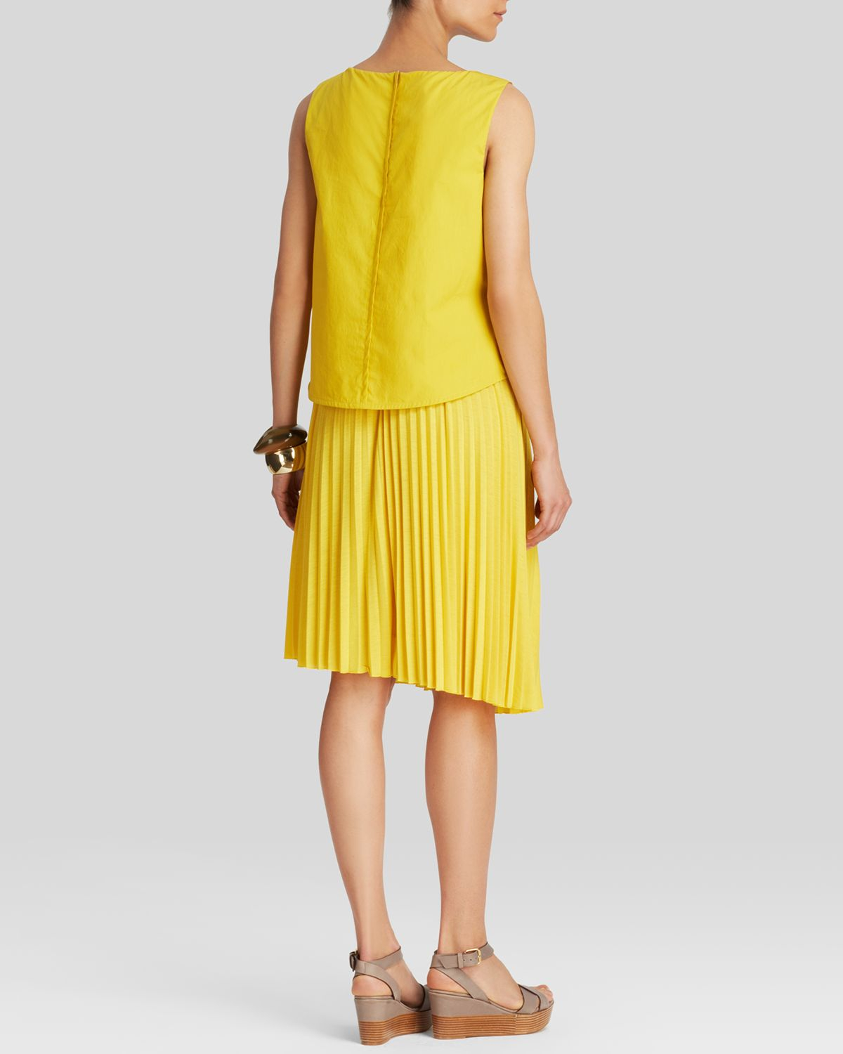 Lyst Weekend By Maxmara Dress Artu In Yellow Gallery
