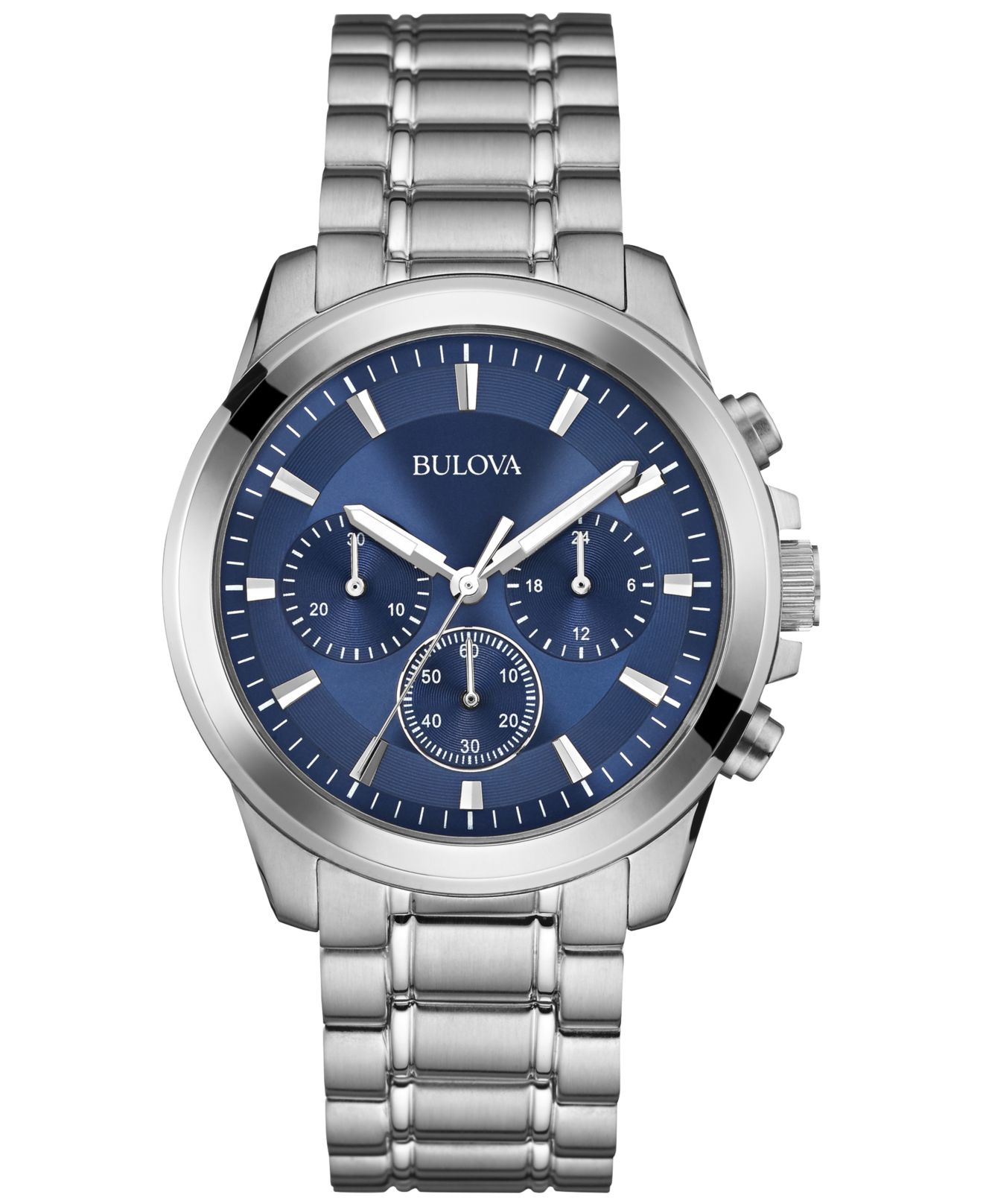 Lyst - Bulova Men's Chronograph Stainless Steel Bracelet Watch 40mm