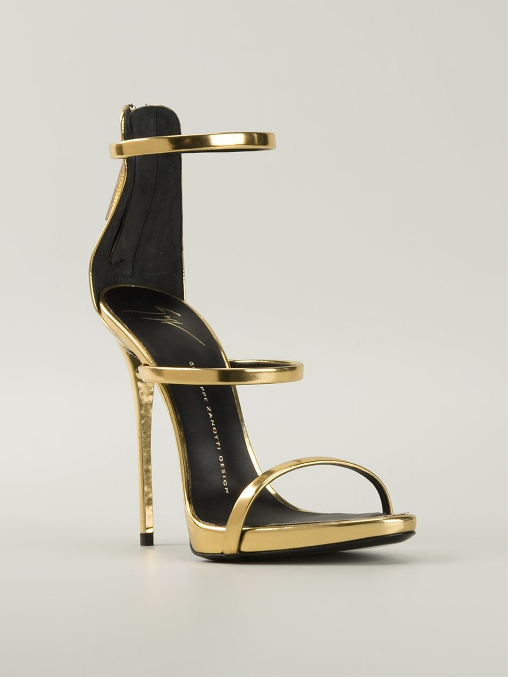 Giuseppe Zanotti Strappy Sandals in Gold (metallic) | Lyst
