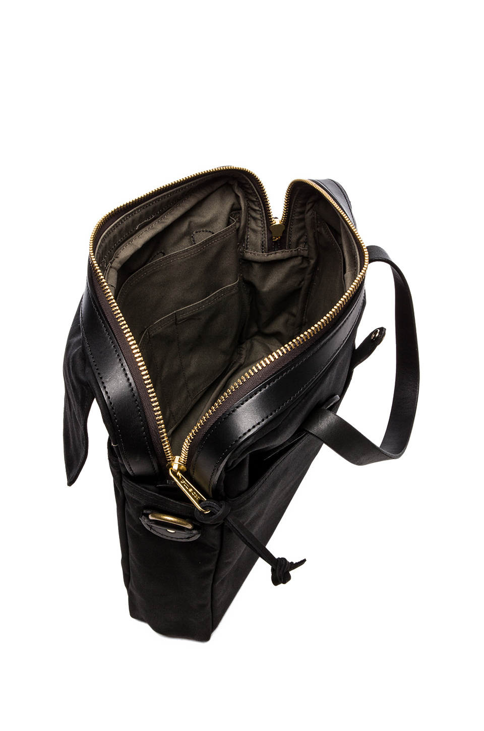 Filson Tin Cloth Briefcase in Gray for Men (black) Lyst