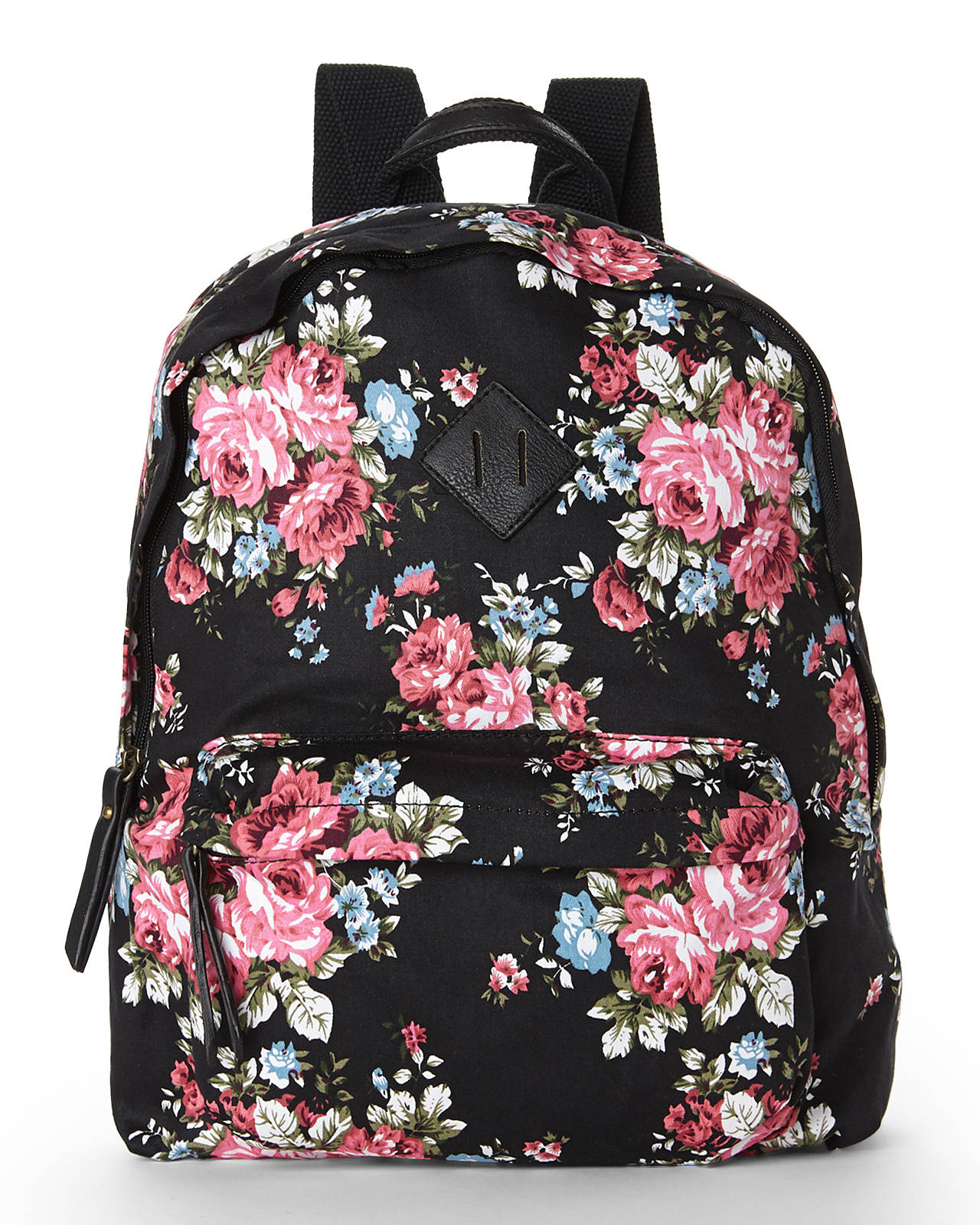 Lyst - Madden Girl Black & Rose Floral Backpack