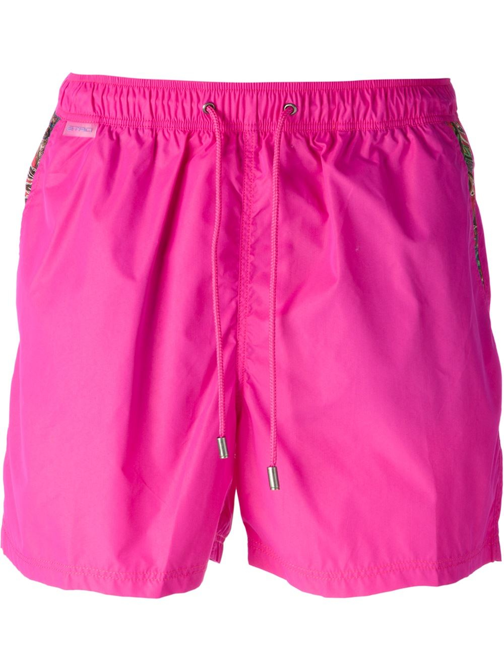 Etro Floral Print Pocket Swim Shorts in Pink for Men (pink & purple) Lyst