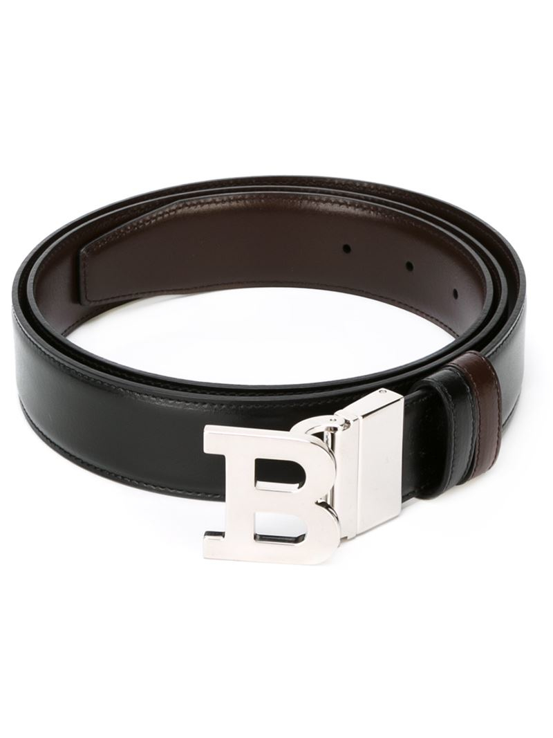 Bally Logo Buckle Belt in Metallic for Men | Lyst