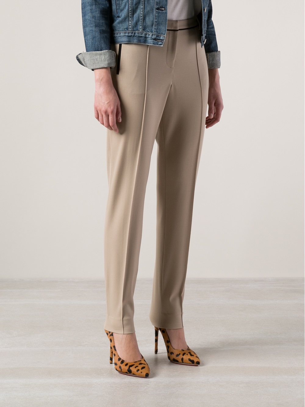 Lyst - Jason Wu Stovepipe Trousers in Brown