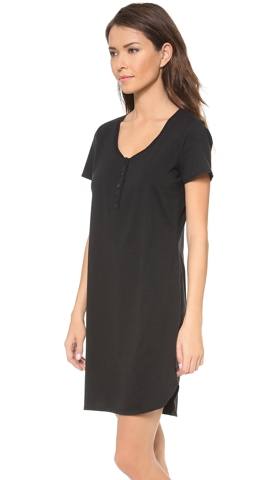 womens black nightshirt