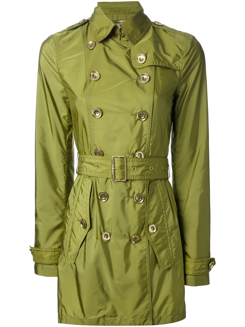 Lyst Burberry brit Trench Coat in Green