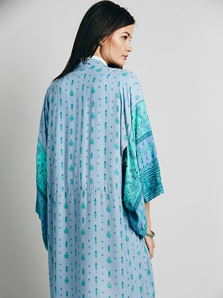 Lyst - Spell & The Gypsy Collective Desert Wanderer Maxi Kimono in Blue