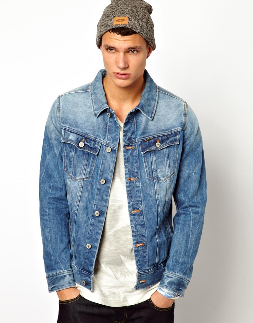 Lyst - G-Star Raw G Star Denim Jacket Slim Tailor 3d Light Aged in Blue ...