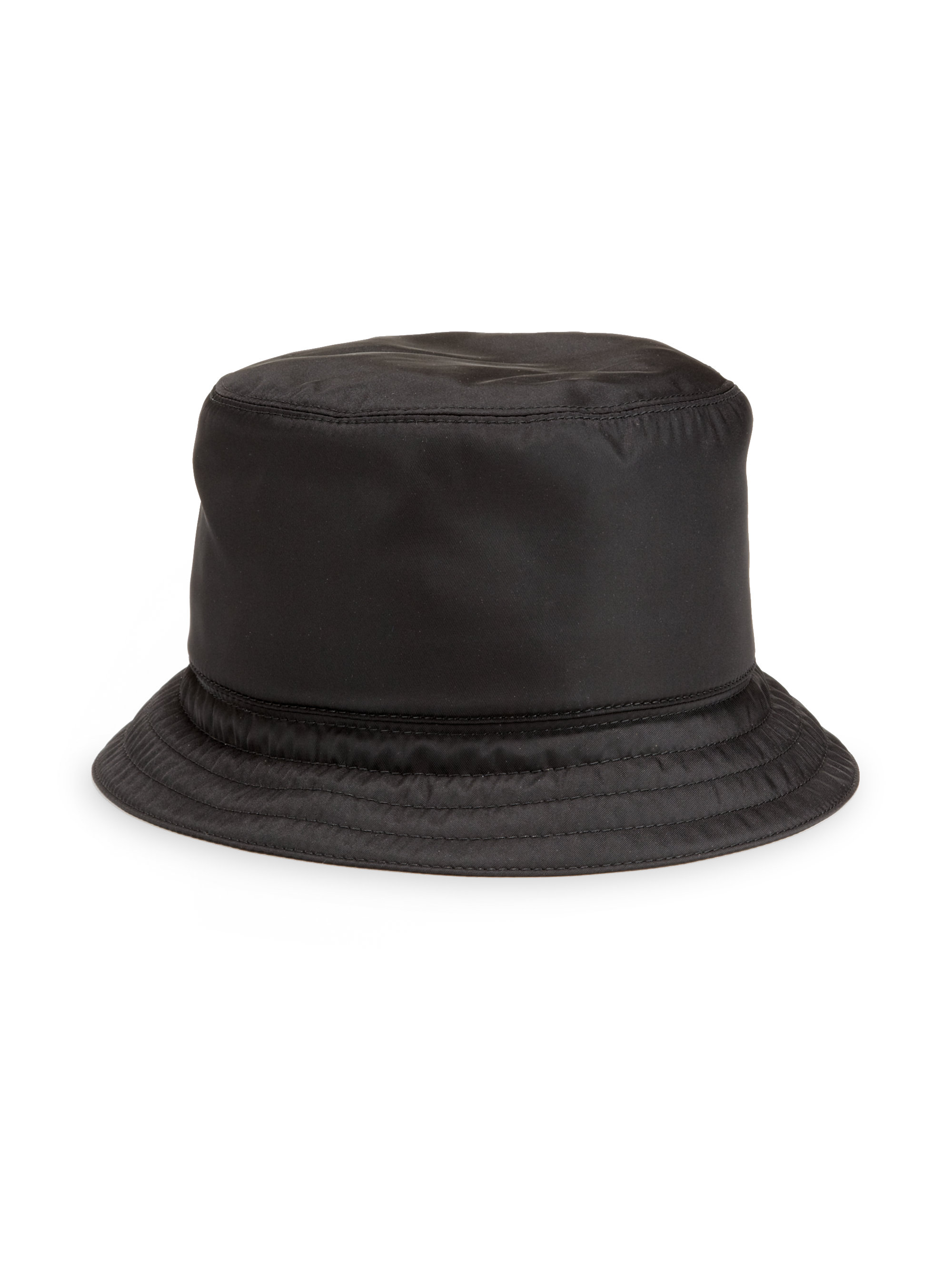 Prada Nylon Bucket Hat in Black for Men | Lyst