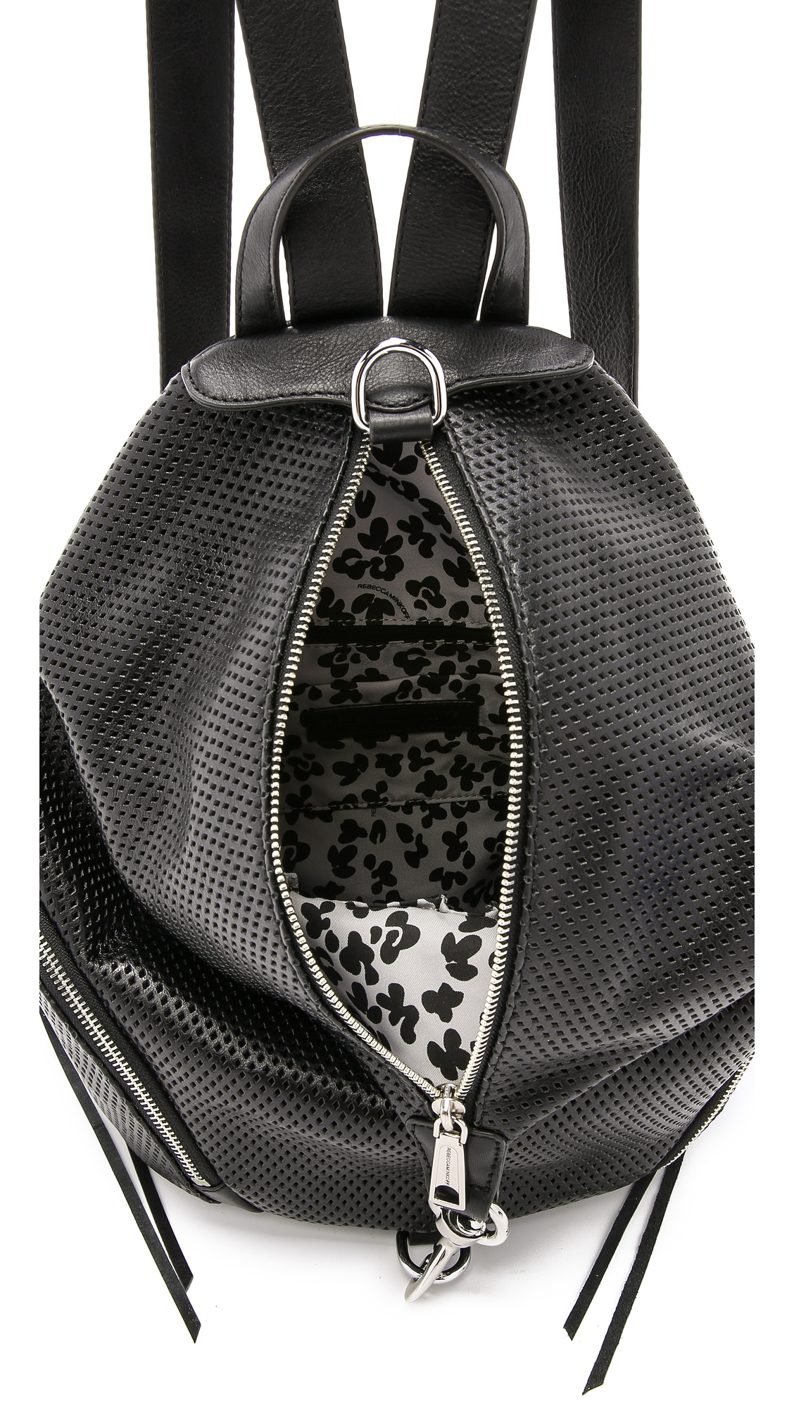 Rebecca minkoff Perforated Julian Backpack - Black in ...