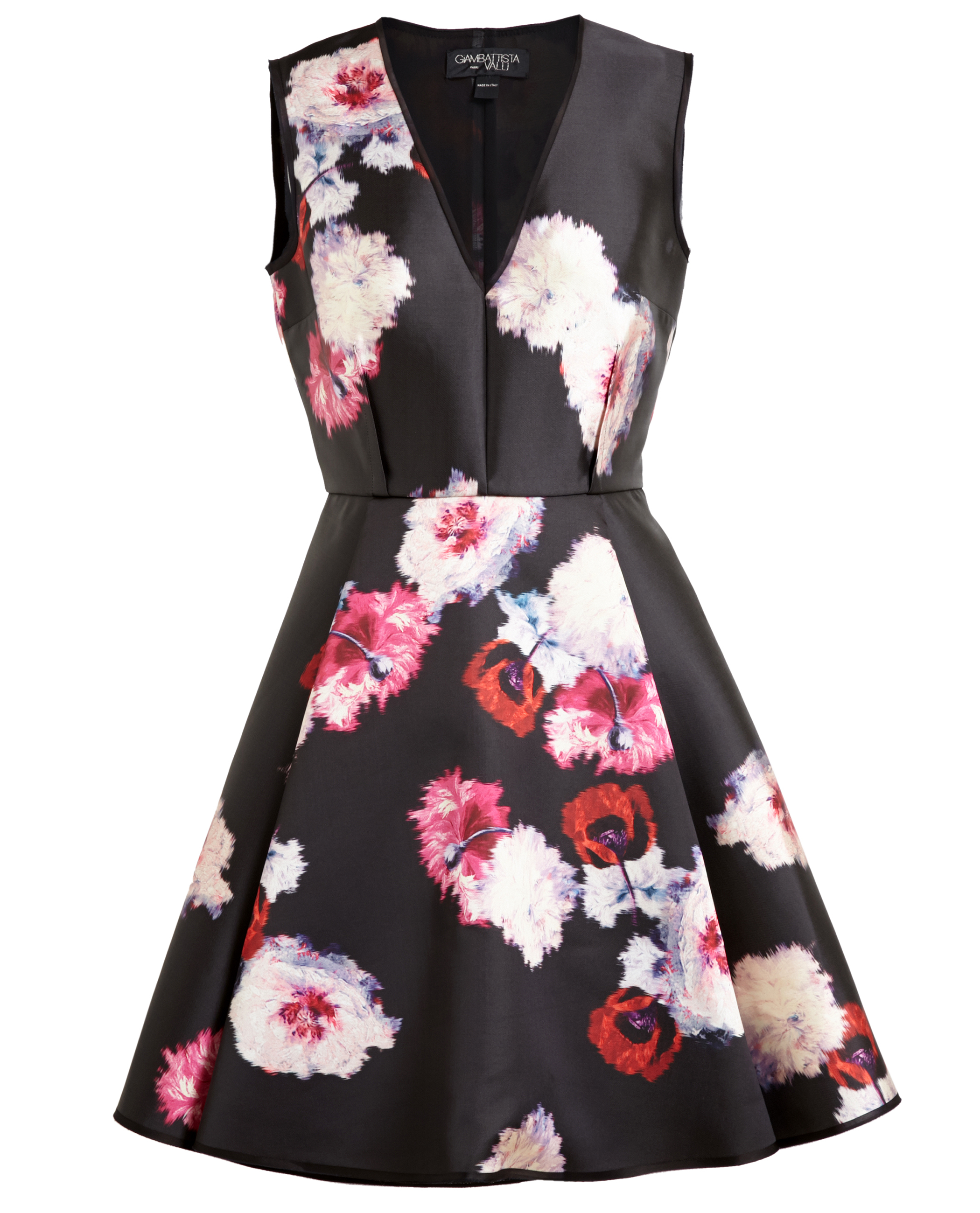 Giambattista Valli Box Pleat Floral Dress in Floral | Lyst