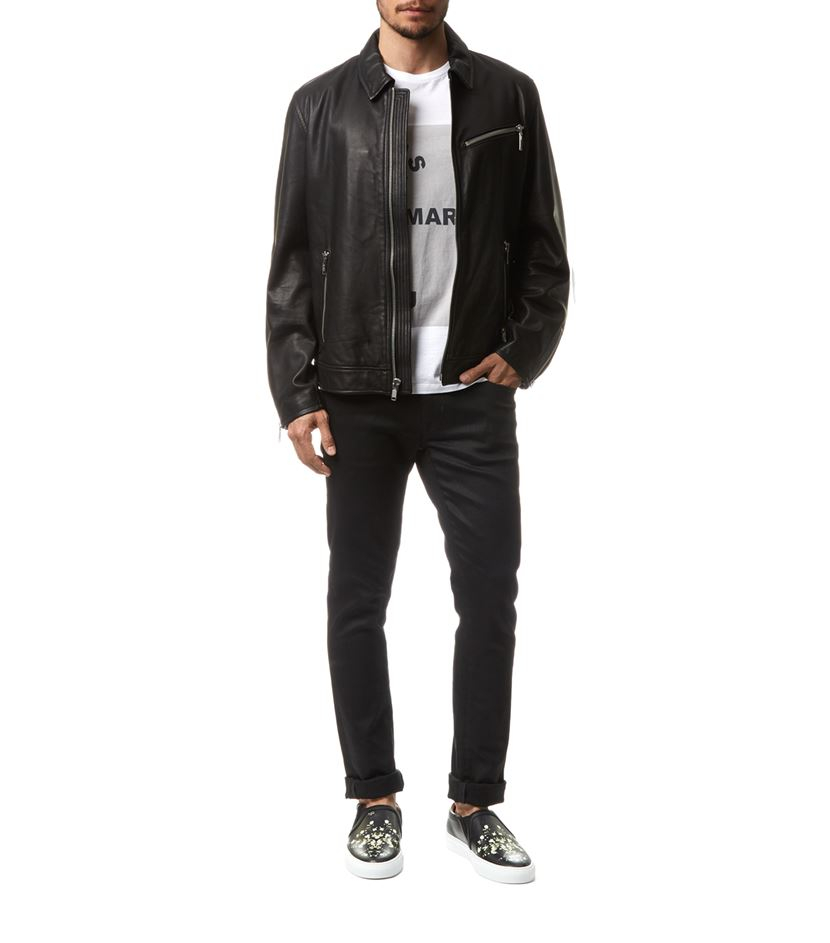 Marc By Jacobs Brennan Leather Jacket In Black For Men Lyst Gallery Previously Sold At Harrods Men S Waterproof Jackets
