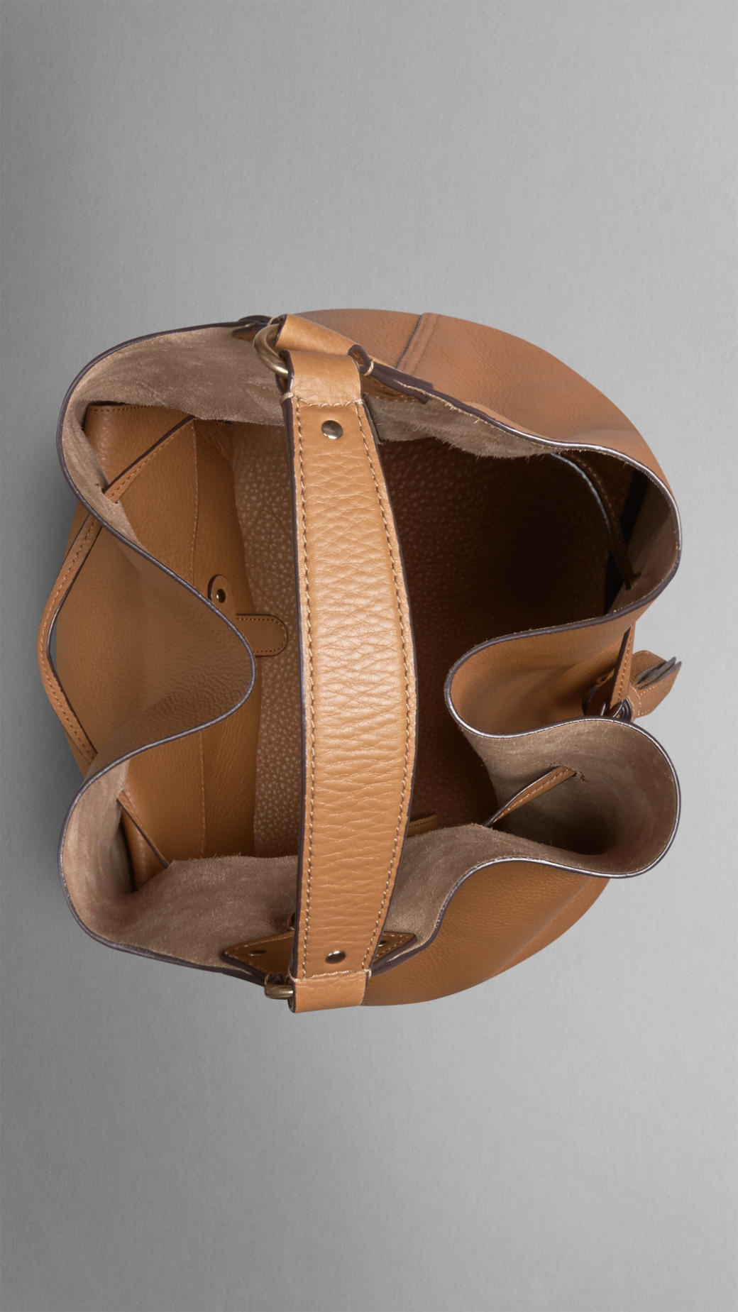 womens natural large grainy leather hobo bag