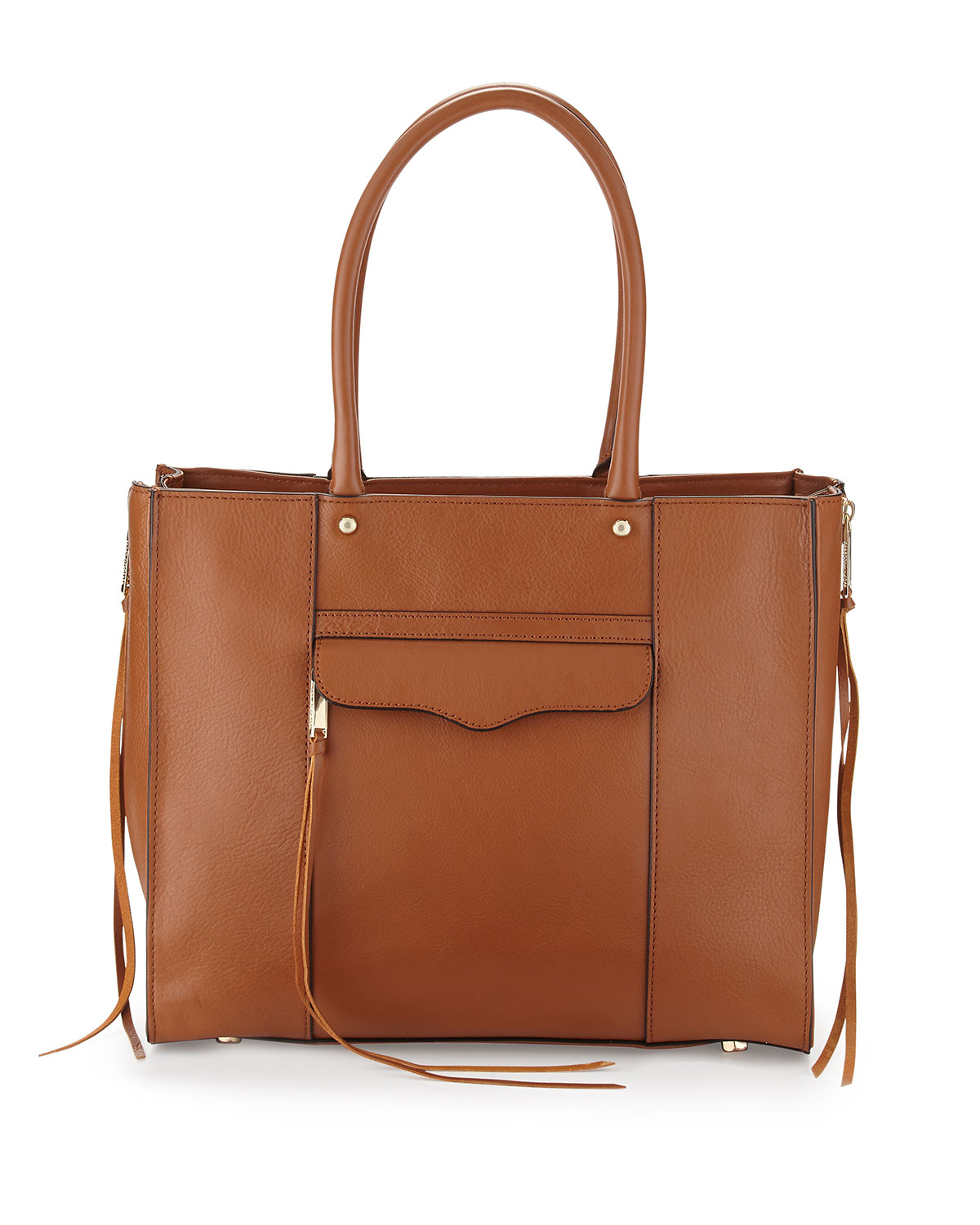 Lyst - Rebecca Minkoff Mab Medium Leather Tote Bag in Brown