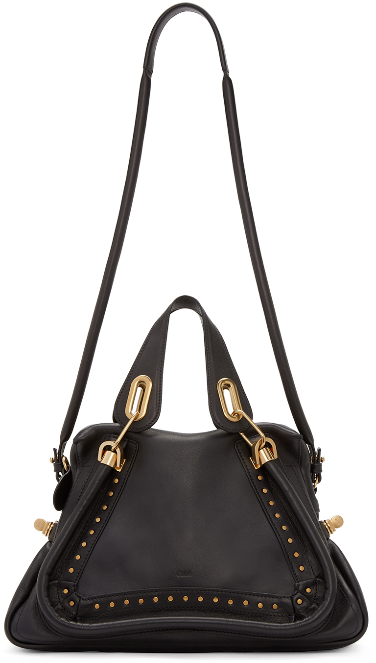 Chlo Black Medium Paraty Double Carry Bag in Black | Lyst  