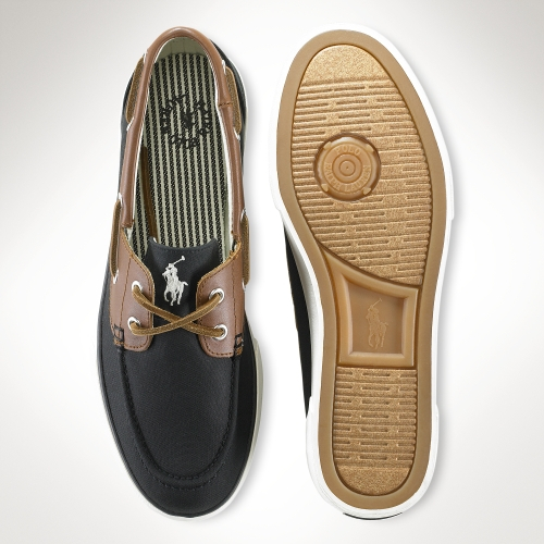 black polo canvas shoes