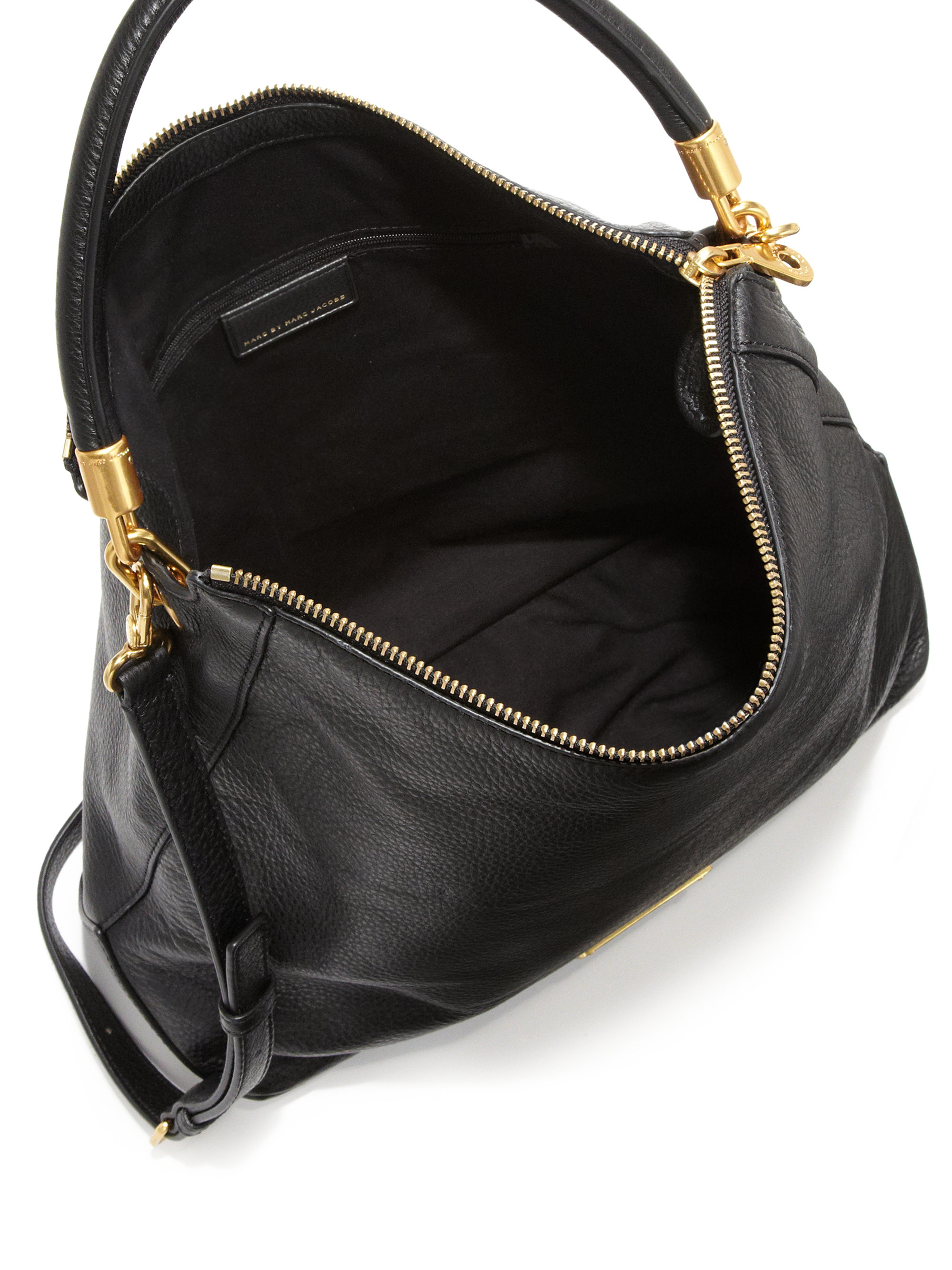 Lyst Marc By Jacobs Too Hot To Handle Leather Hobo Bag In Black Gallery