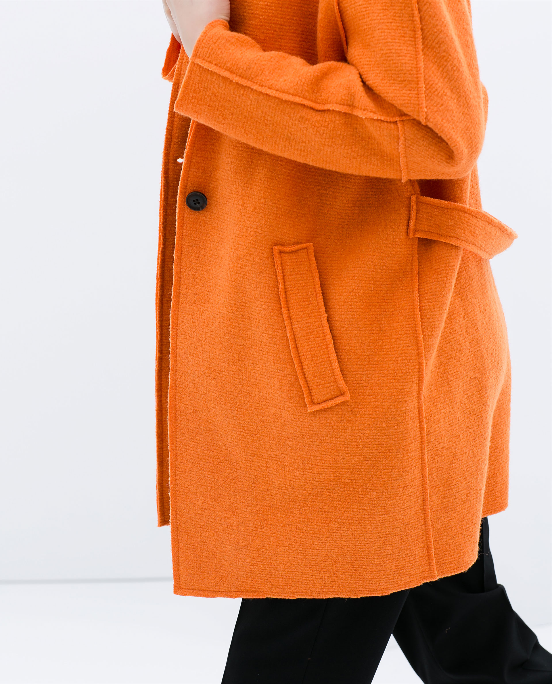 zara orange jacket