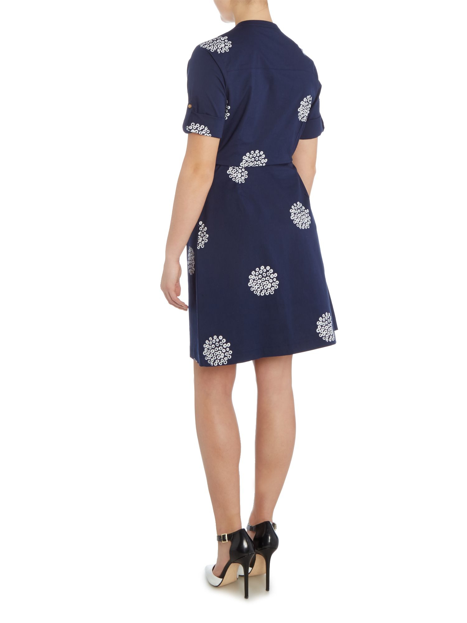 lyst brakeburn polka dot shirt dress in blue lyst brakeburn polka dot shirt dress in blue