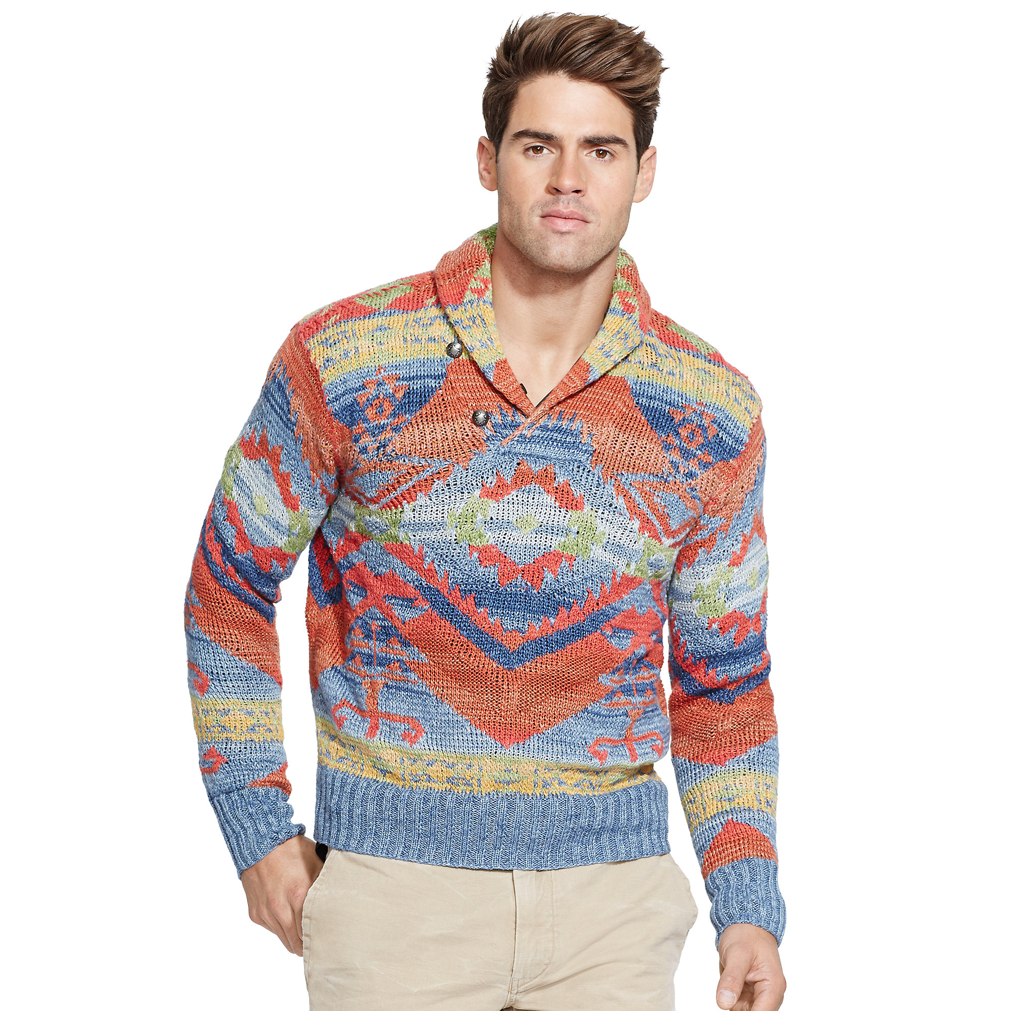 Lyst - Ralph Lauren Southwestern-Inspired Sweater
