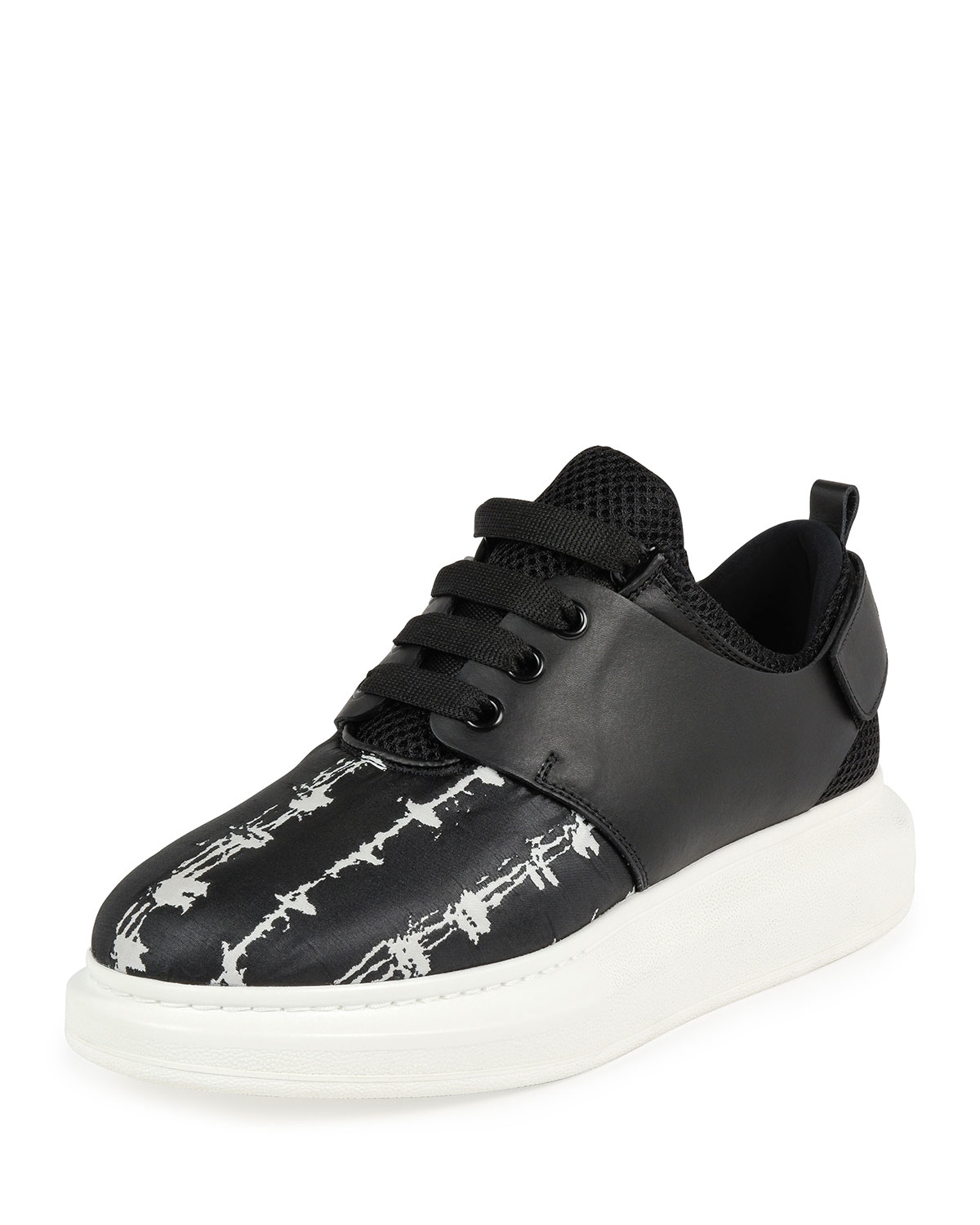 black leather alexander mcqueen shoes