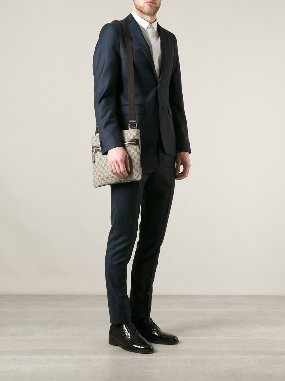 Lyst - Gucci Monogram Crossbody Bag for Men
