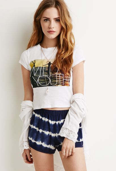 Forever 21 Wild Youth Graphic Tee in White (White/multi)