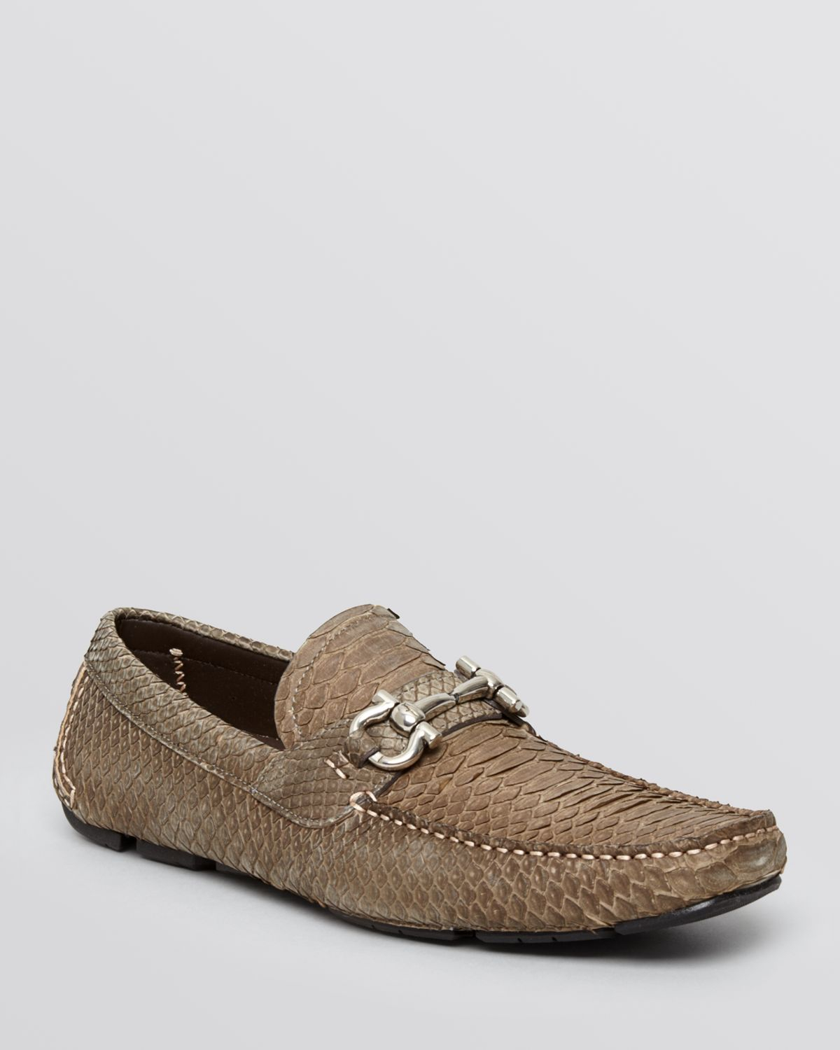 gucci python loafer