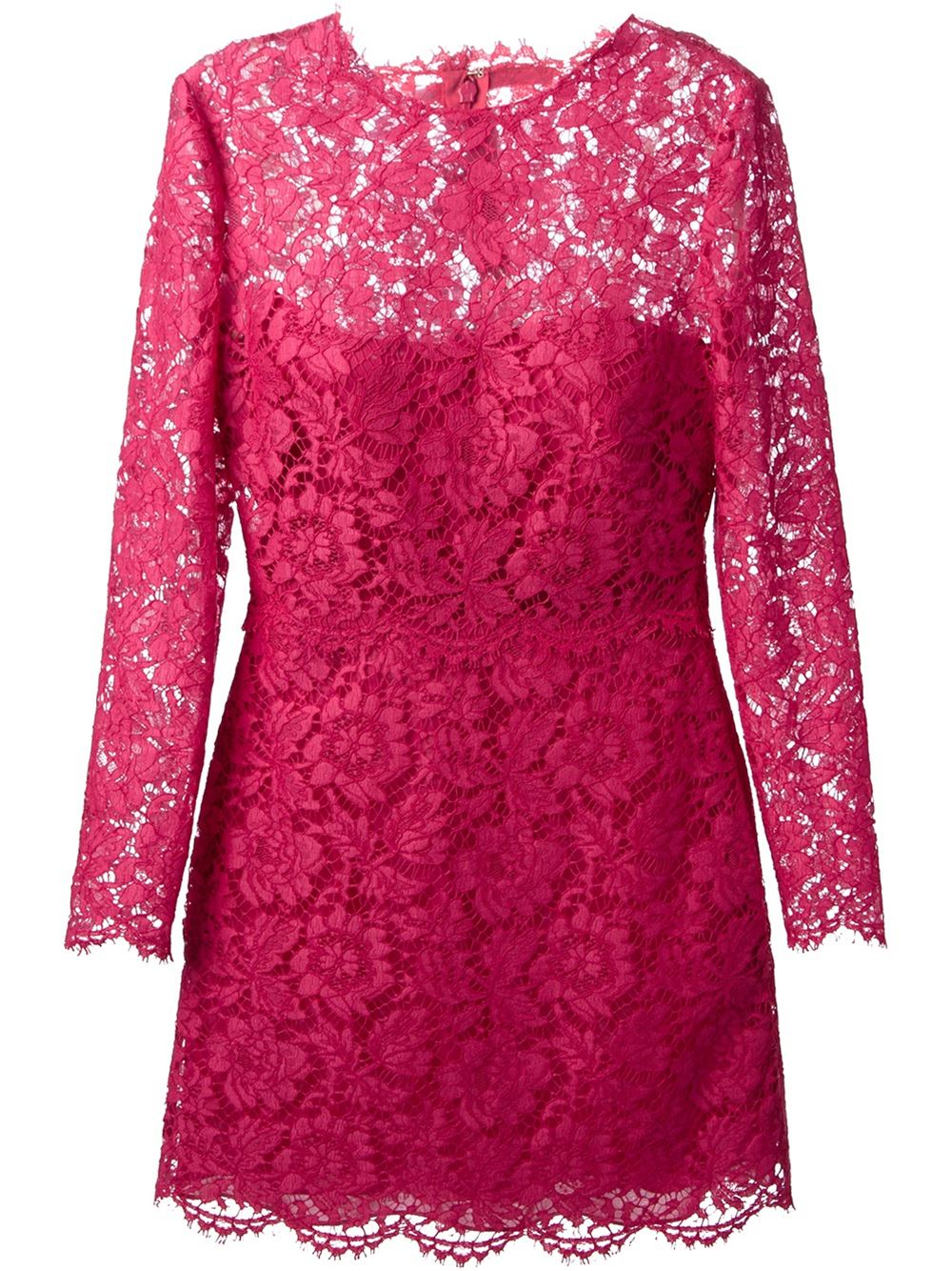 Valentino Lace Cocktail Dress in Pink - Lyst