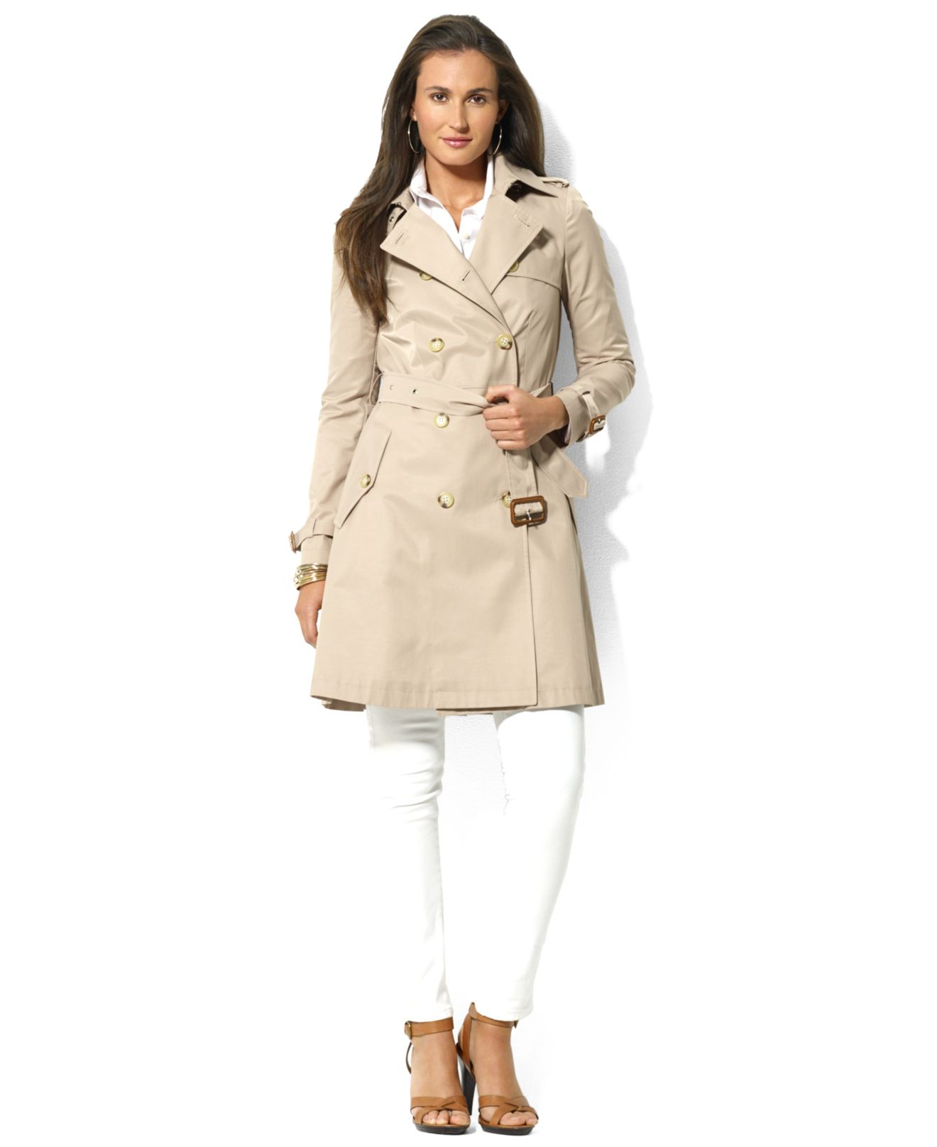 ralph lauren trench coat ladies