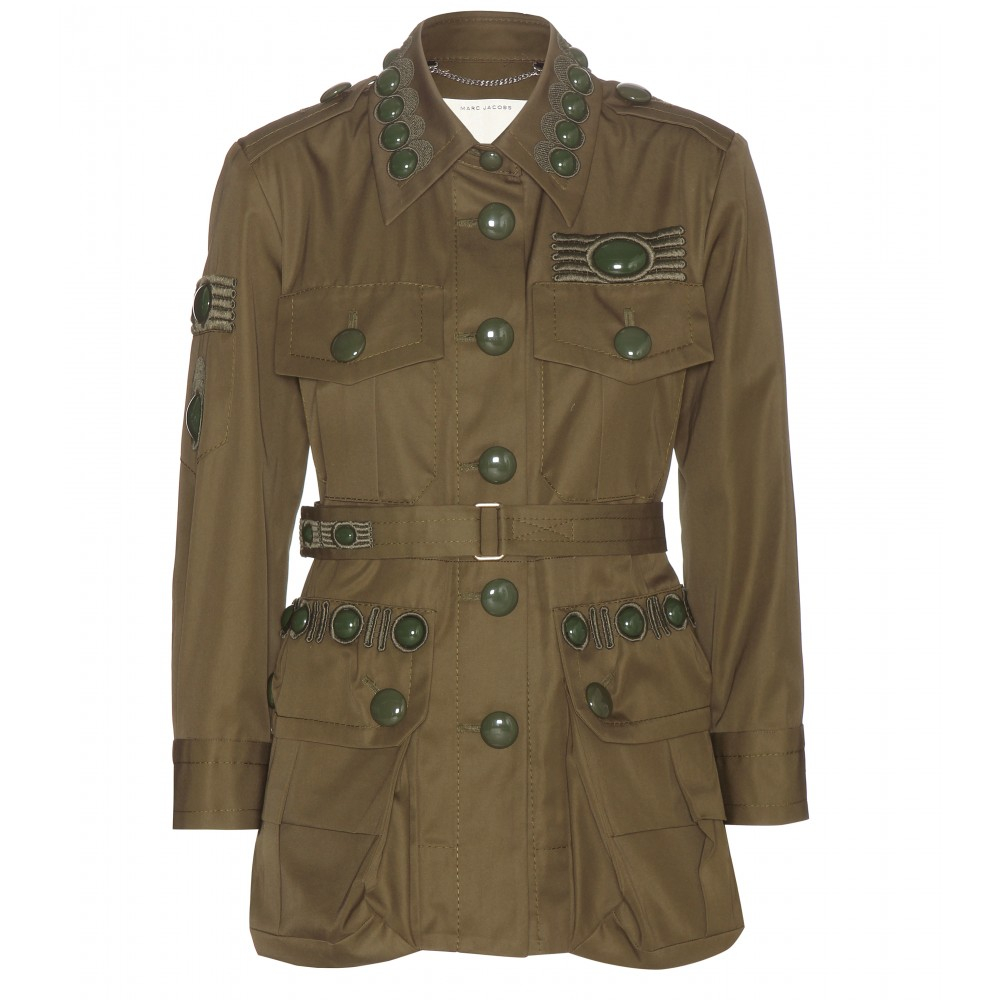 Lyst - Marc jacobs Cotton Military Jacket in Green