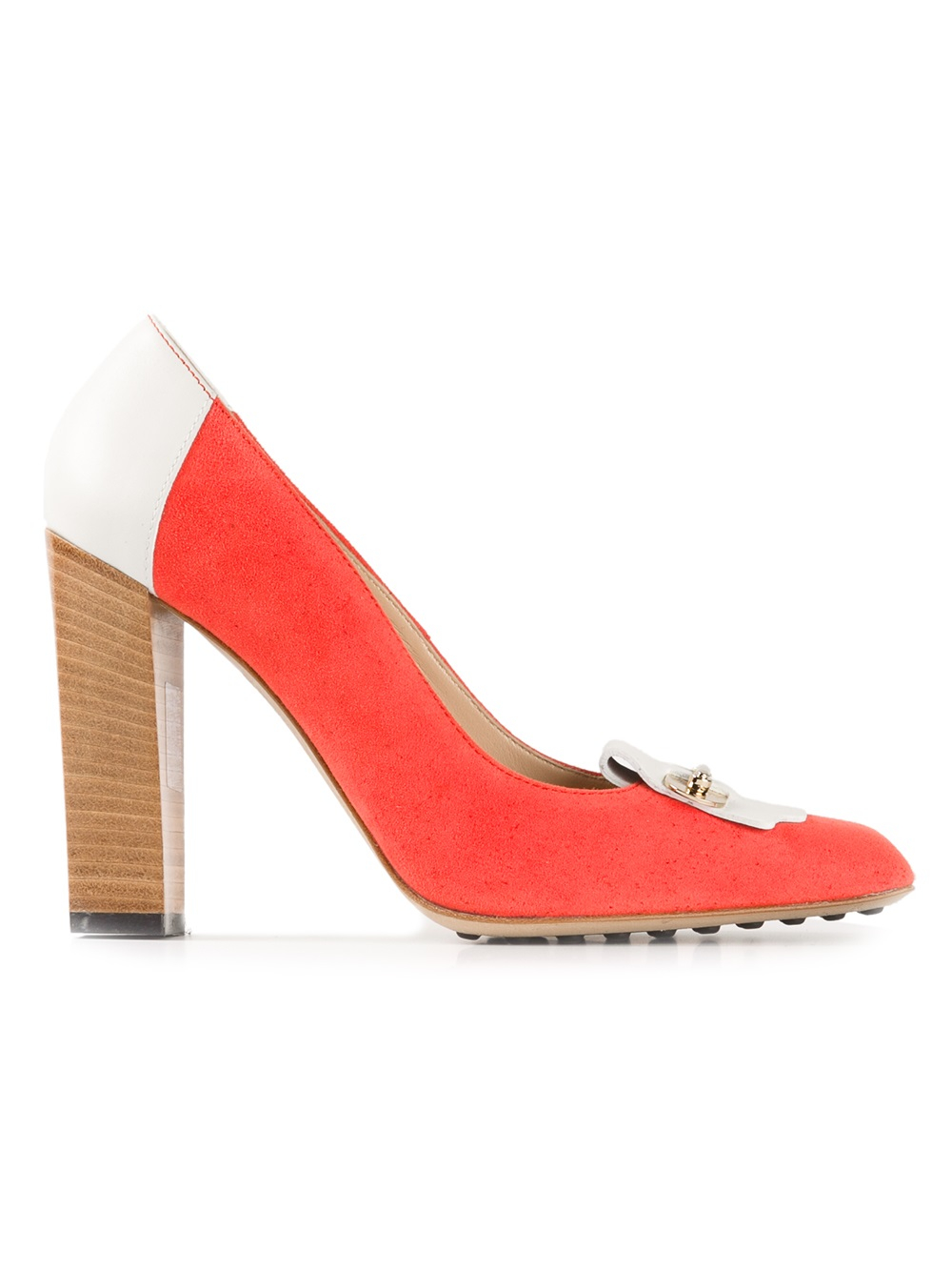 tod's block heel pumps