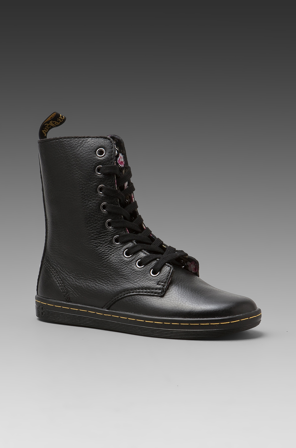 Lyst Dr. Martens Stratford 9Eye Fold Down Boot in Black